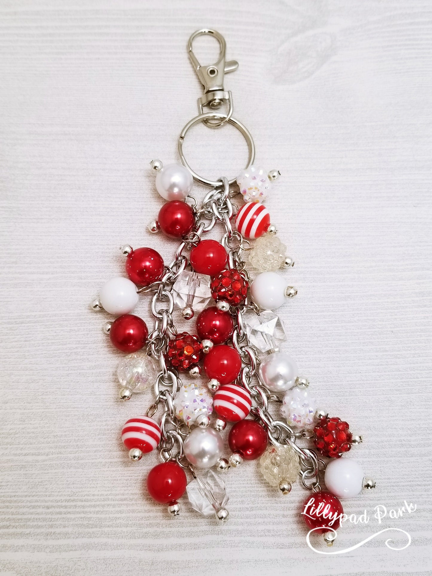 Candy Cane Purse Charm