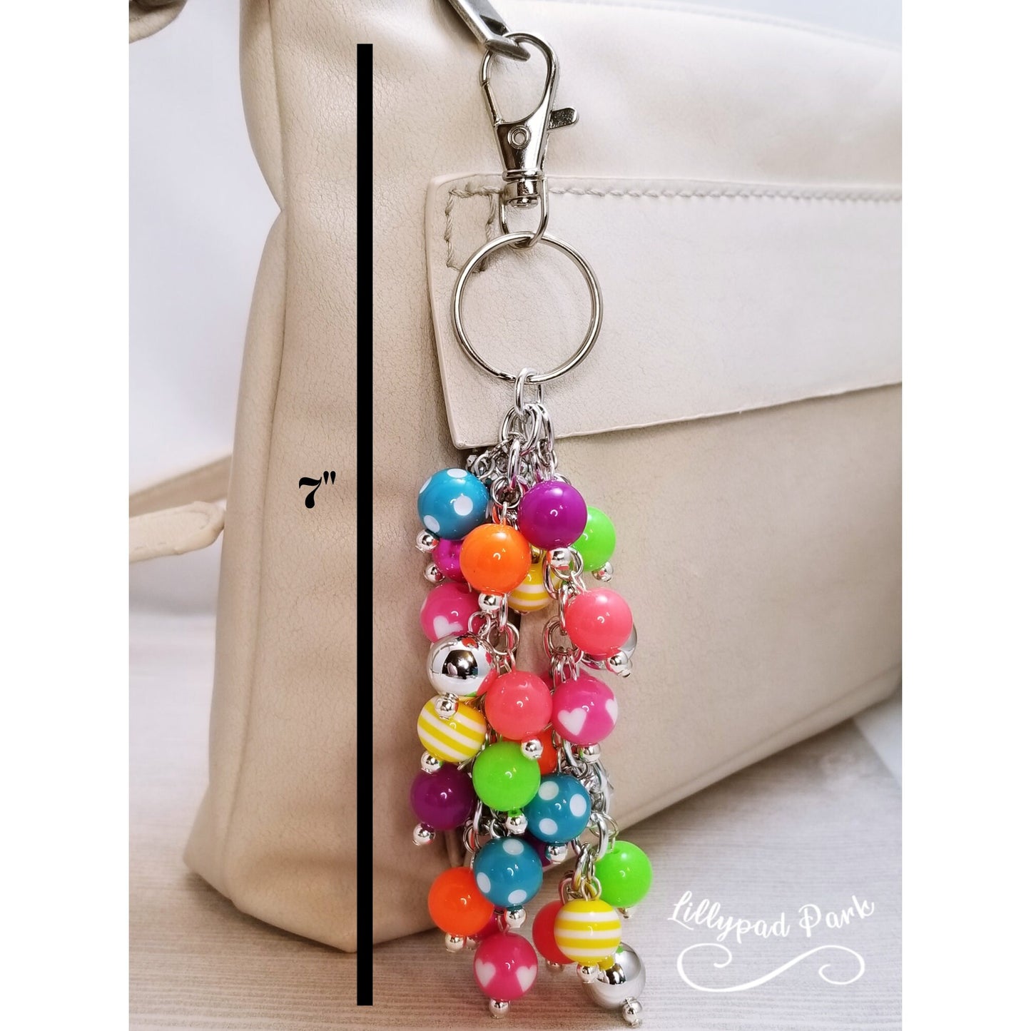 Bright Rainbow Purse charm