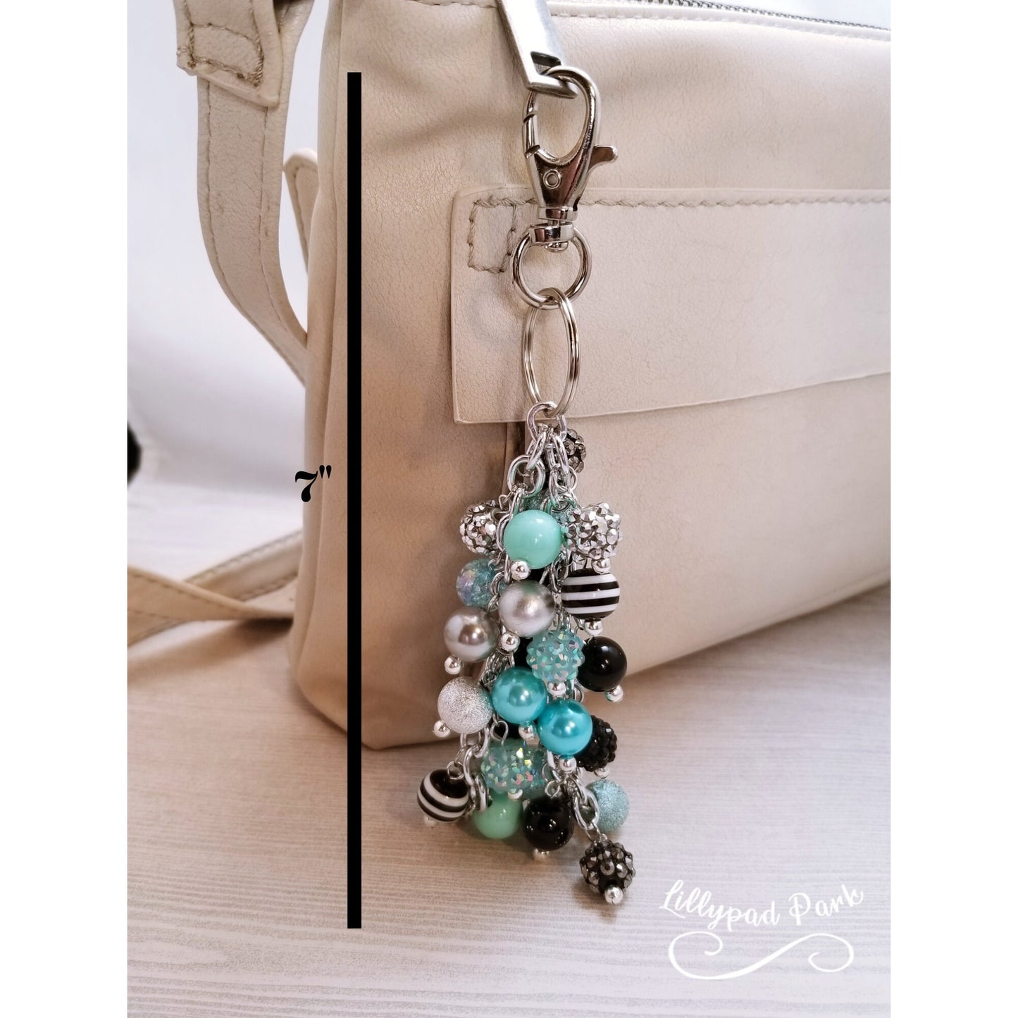 Midnight Teal Purse charm