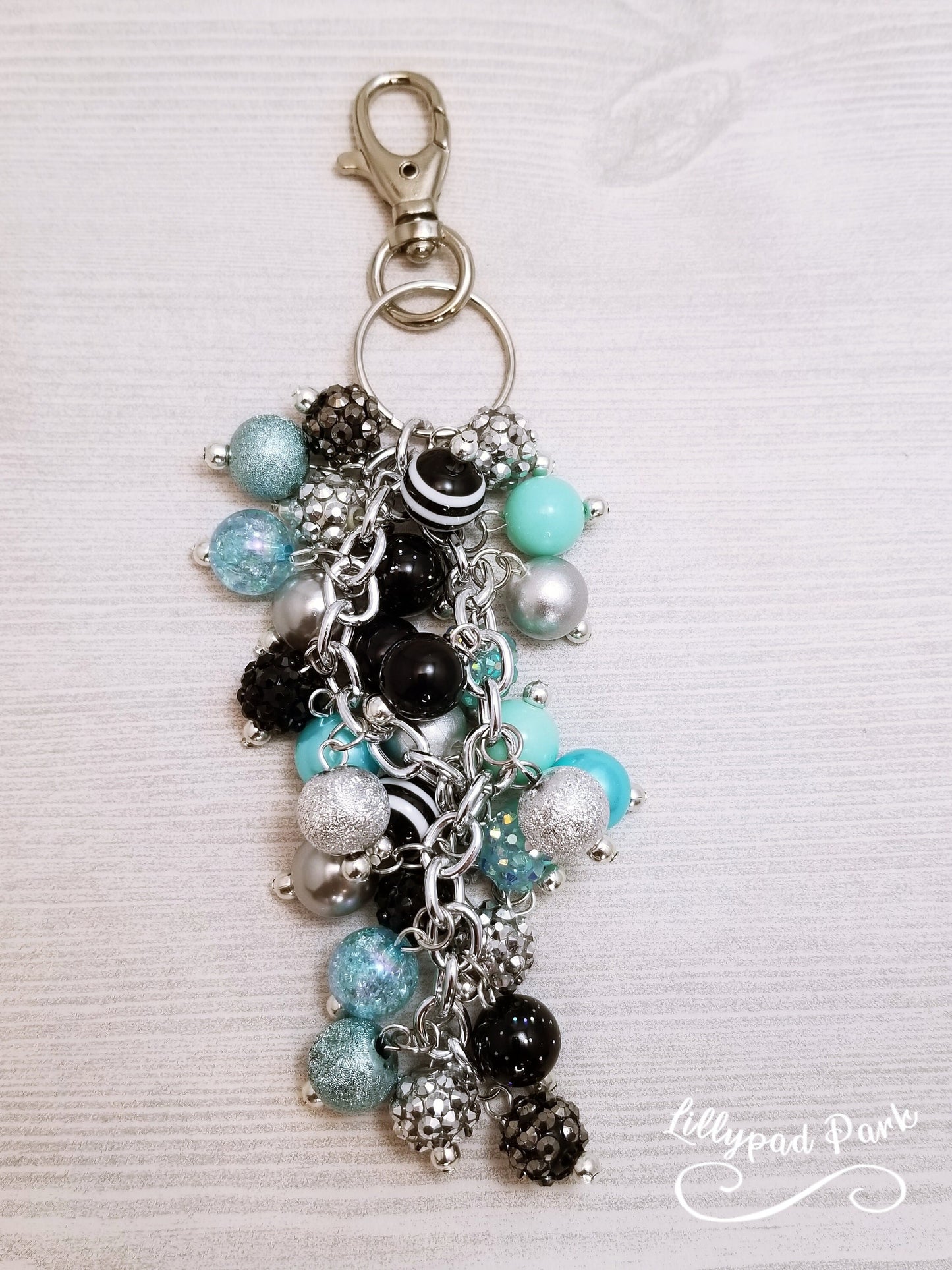 Midnight Teal Purse charm
