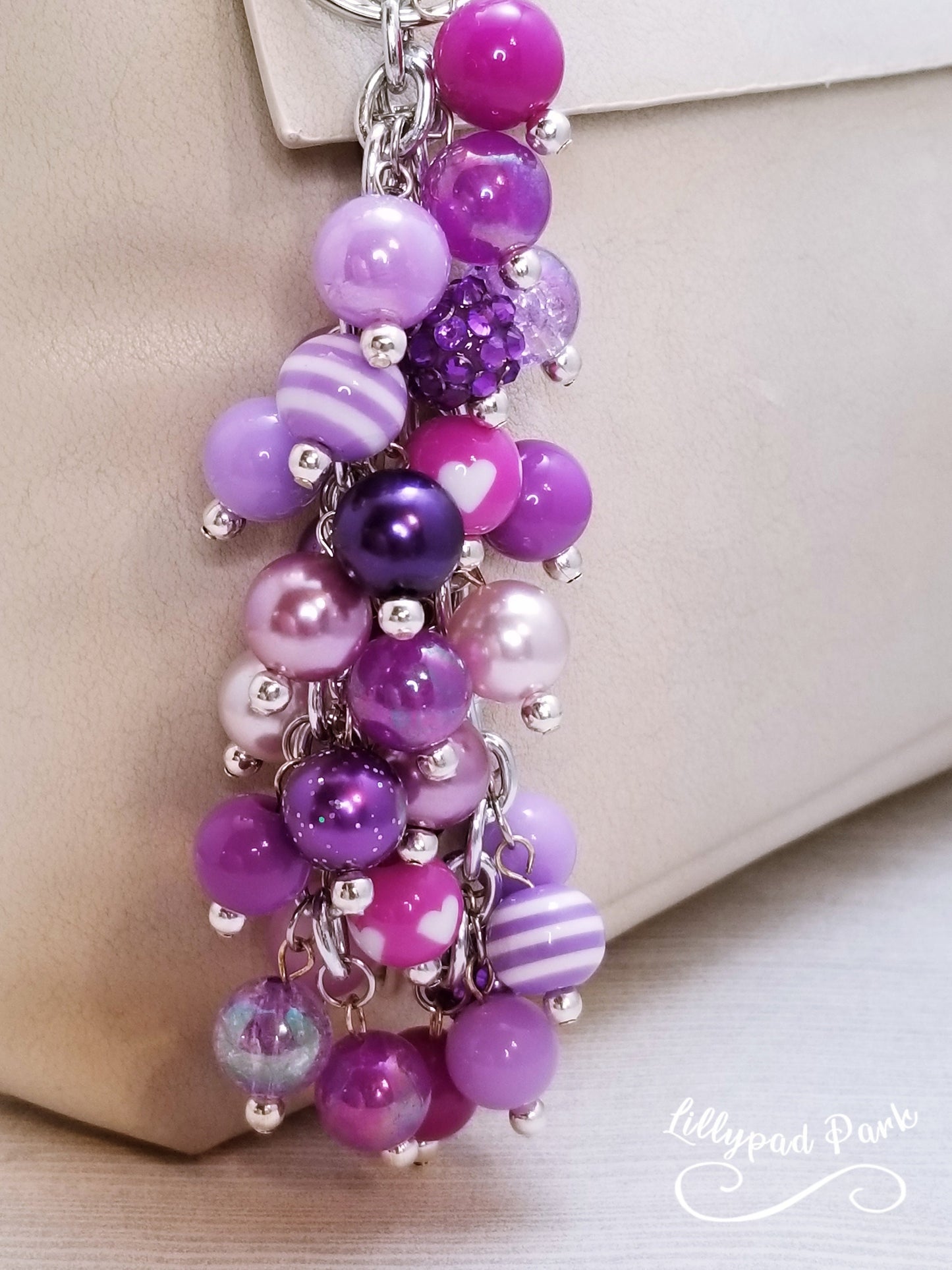 Royal Purple Purse Charm