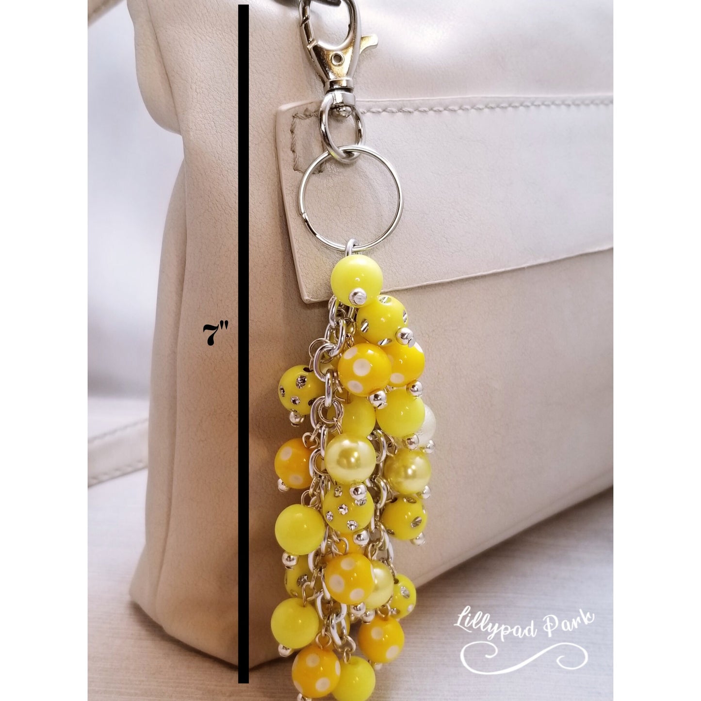 Sunshine Yellow Purse Charm