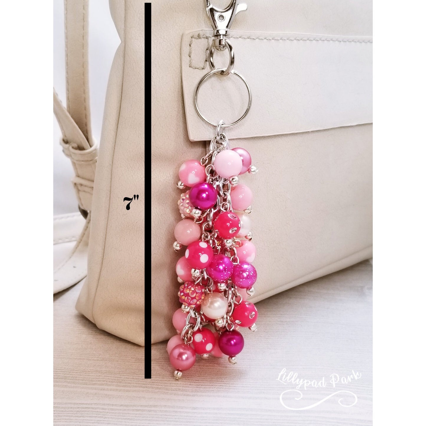Hot Pink Purse Charm