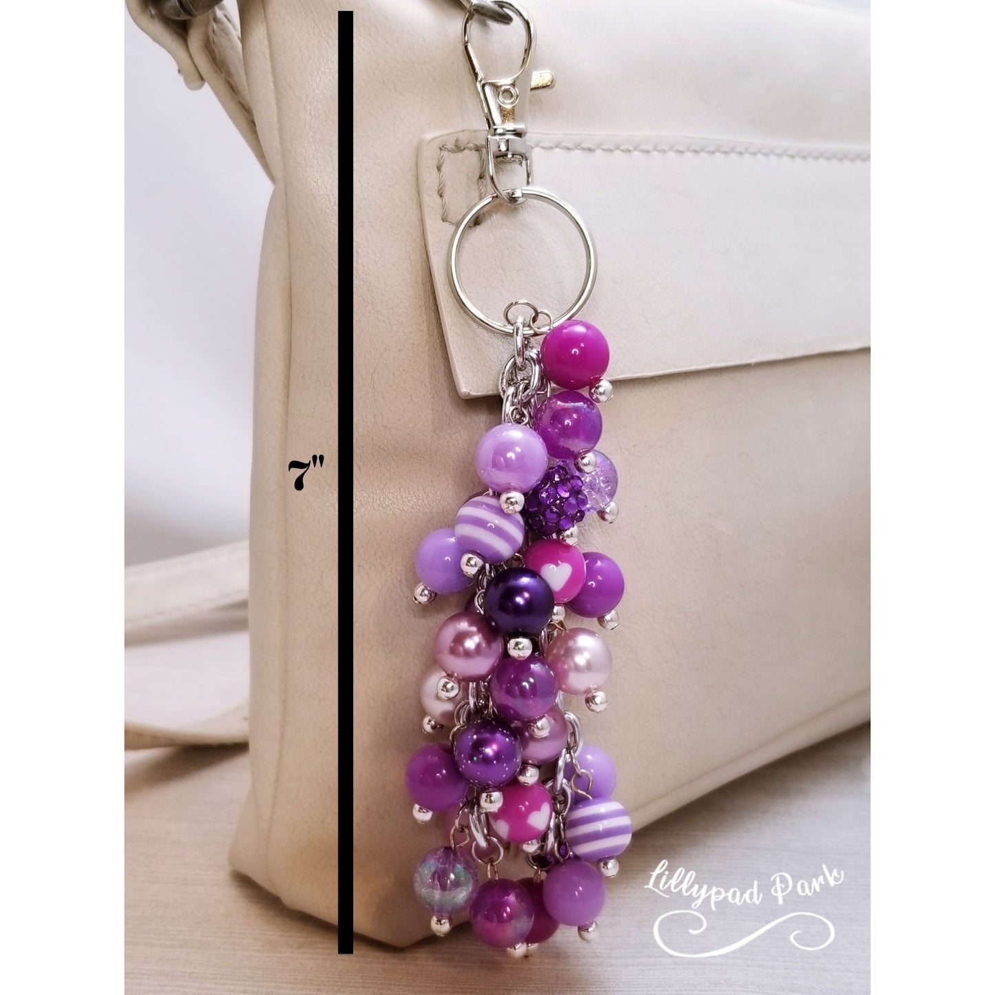 Royal Purple Purse Charm