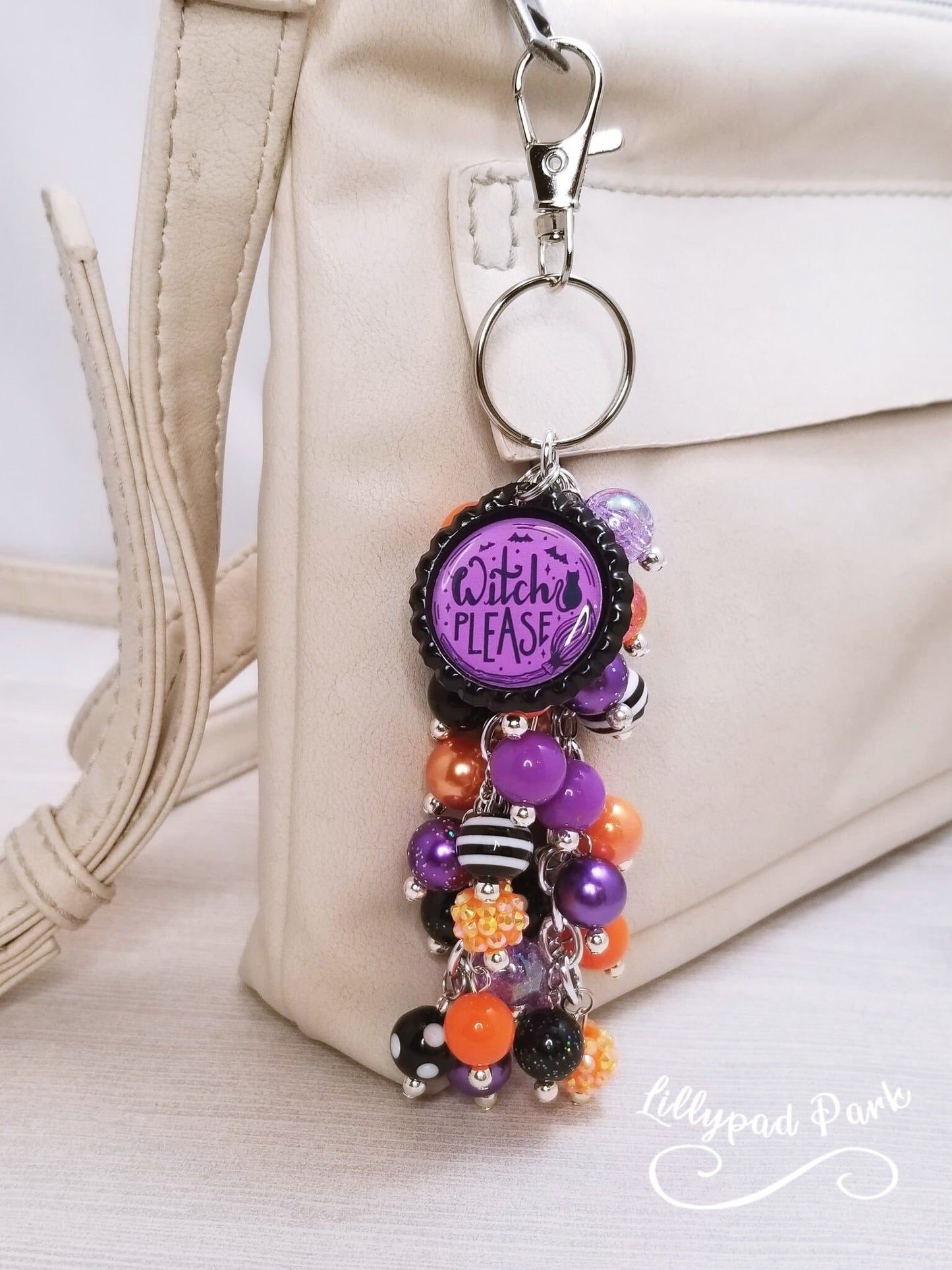 Witch Please Purple Potion Purse Charm