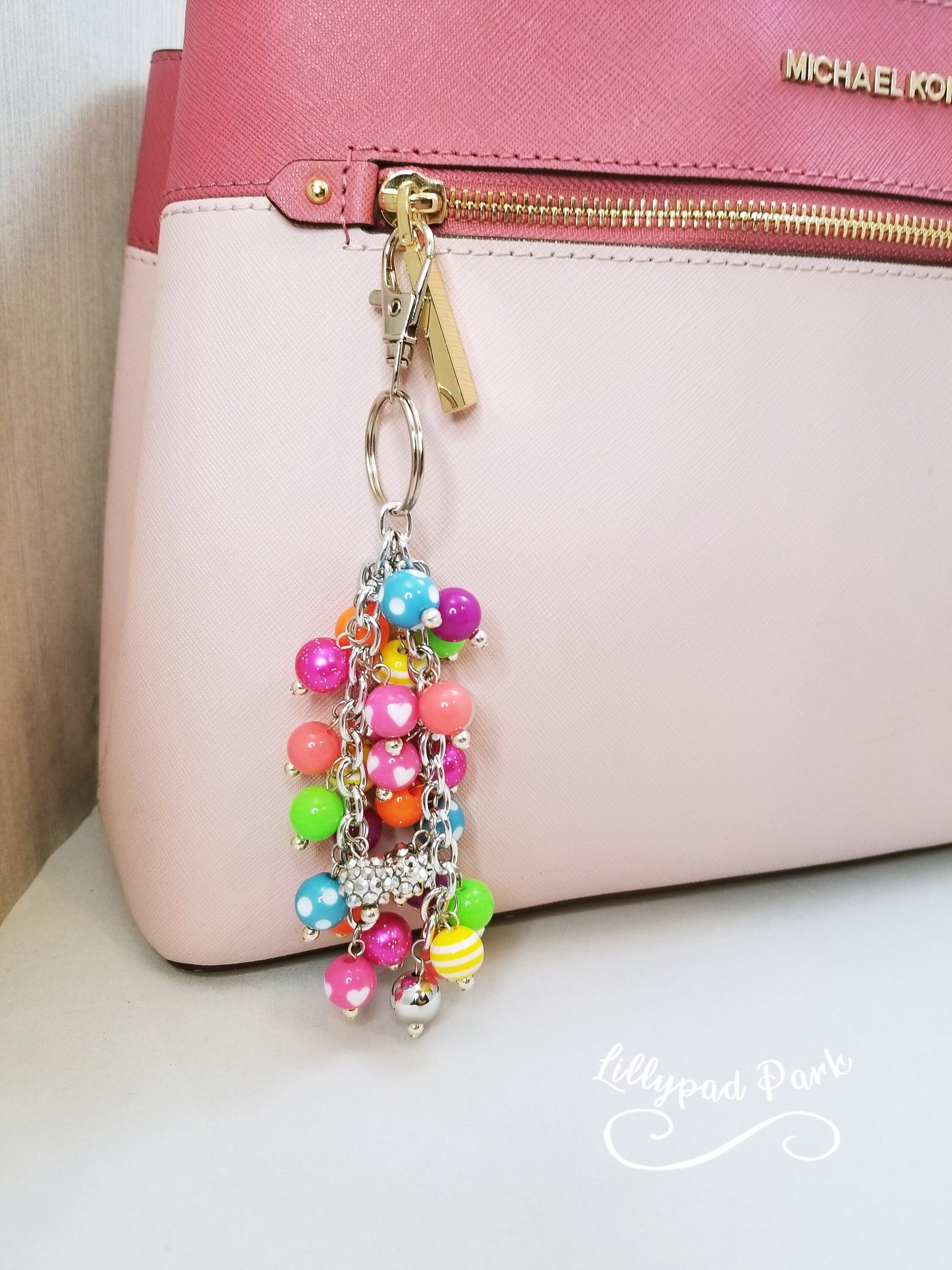 Bright Rainbow Purse charm
