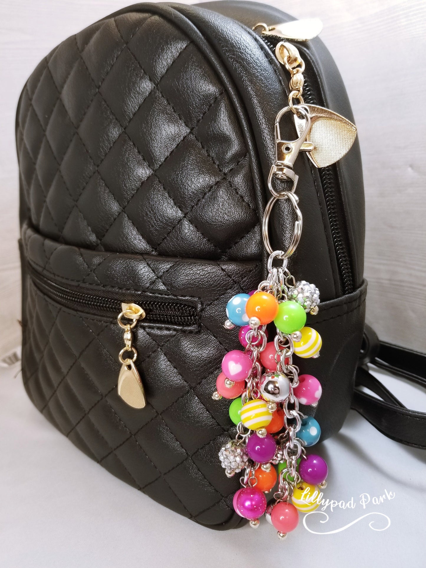 Bright Rainbow Purse charm