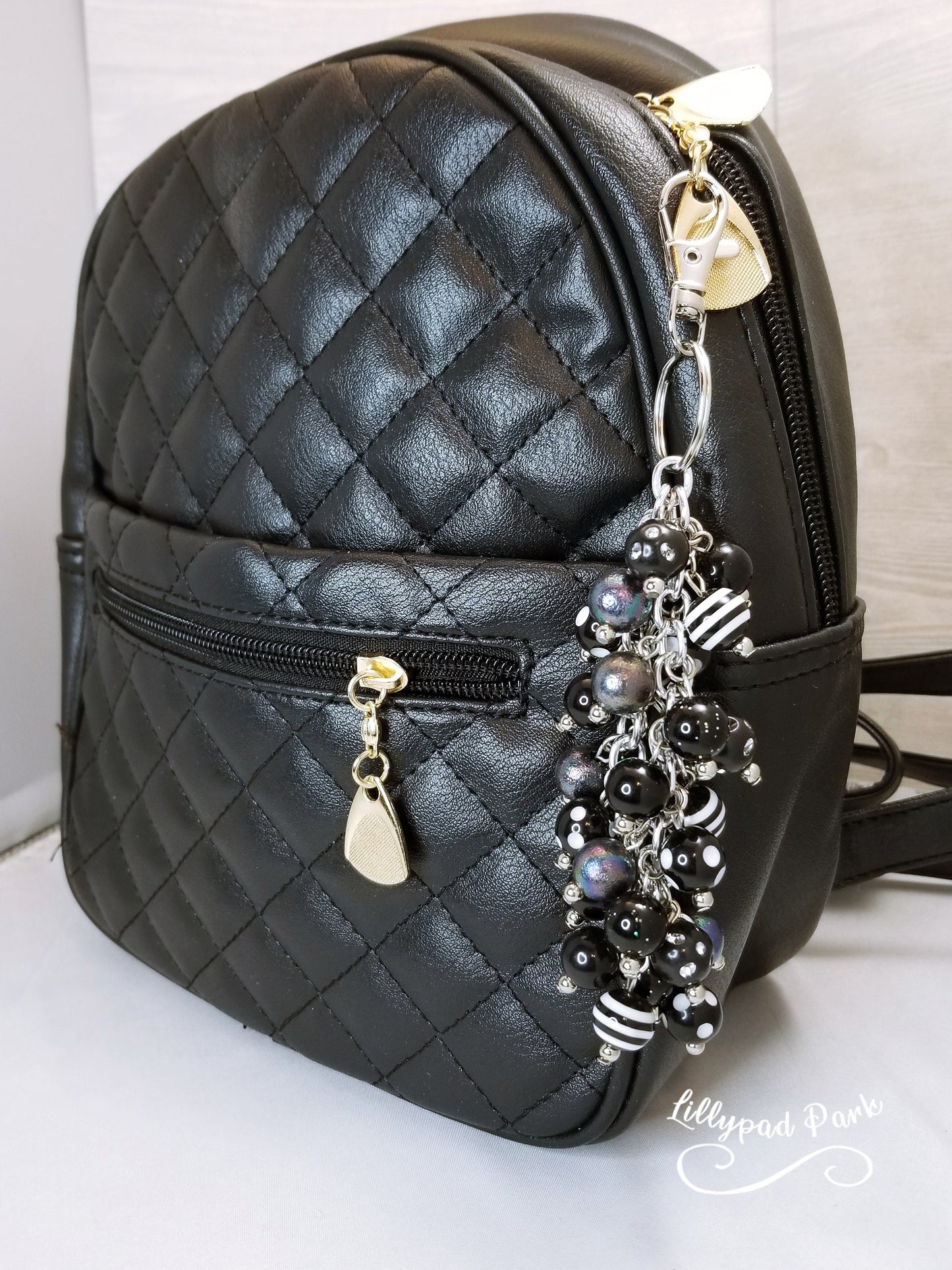 Black Obsidian Purse Charm
