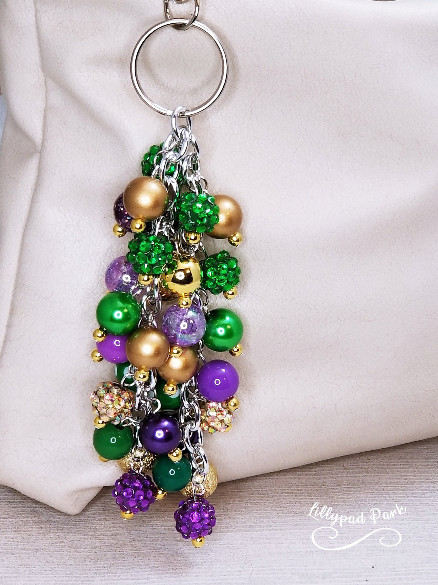 Mardi Gras Purse charm