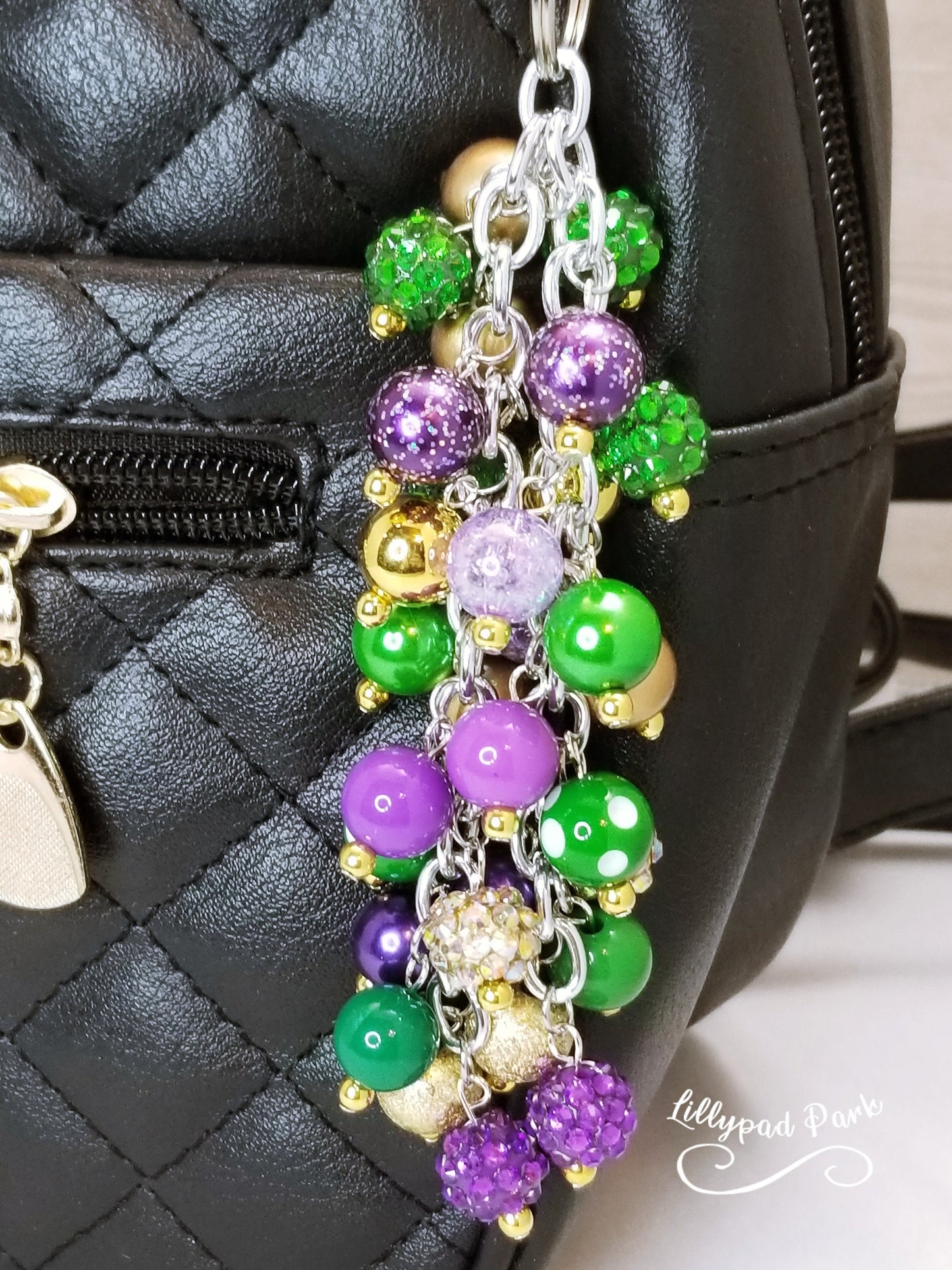 Mardi Gras Purse charm