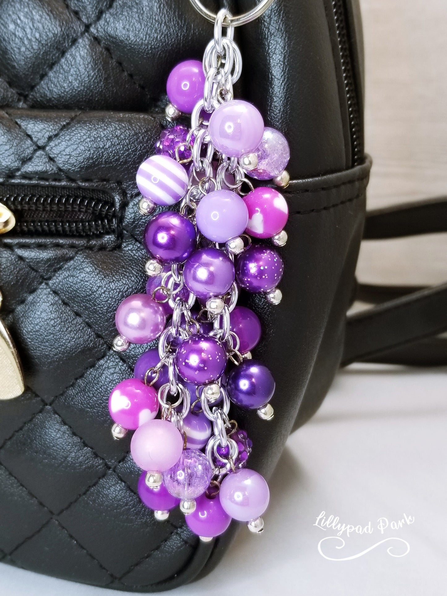 Royal Purple Purse Charm