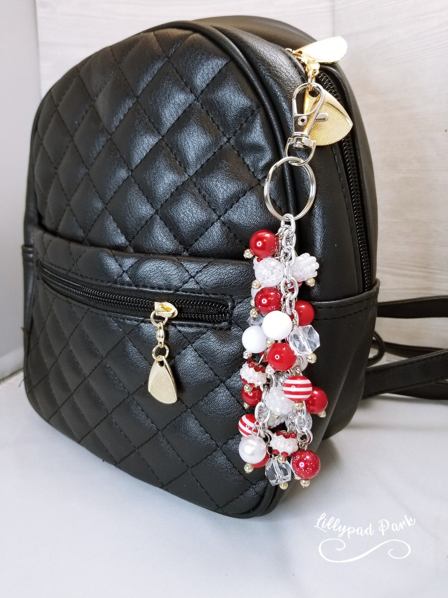 Candy Cane Purse Charm