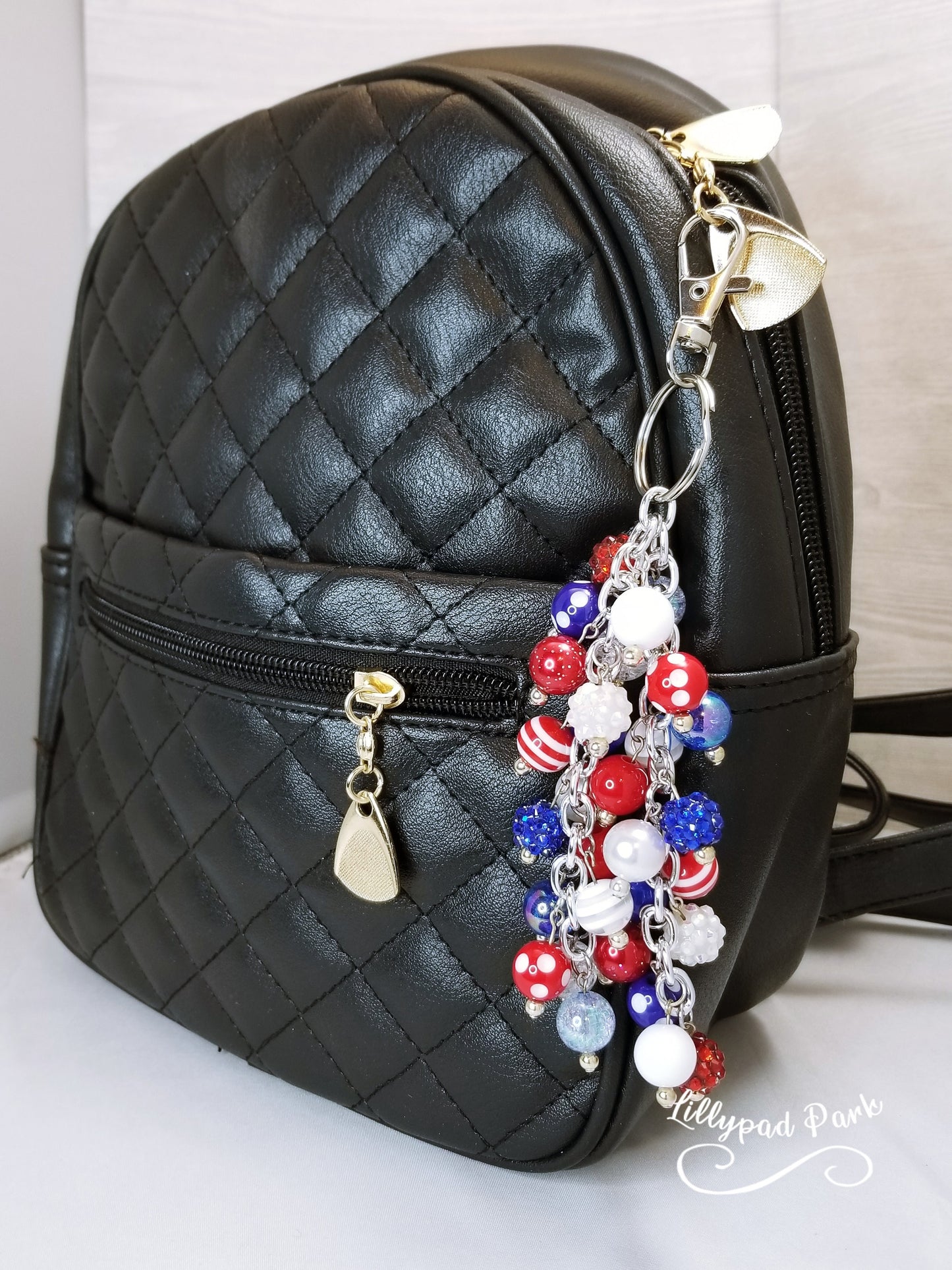 American Flag Purse charm