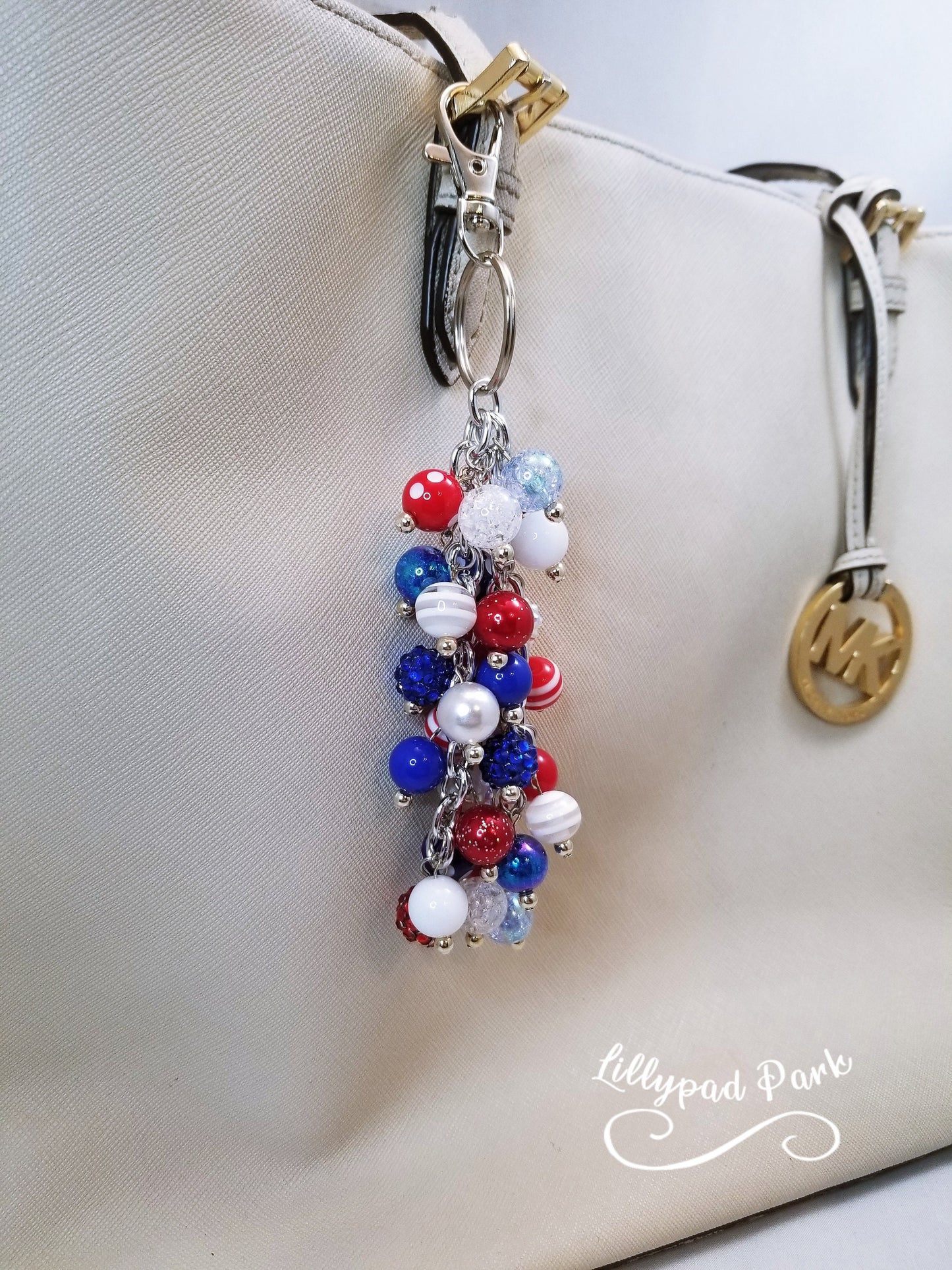 American Flag Purse charm