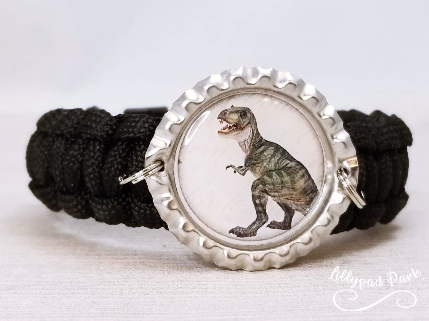 Dinosaur paracord bracelet, T Rex bracelet