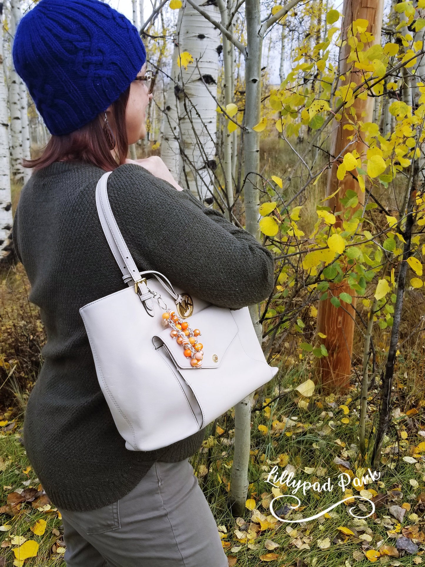 Orange Blossom Purse charm