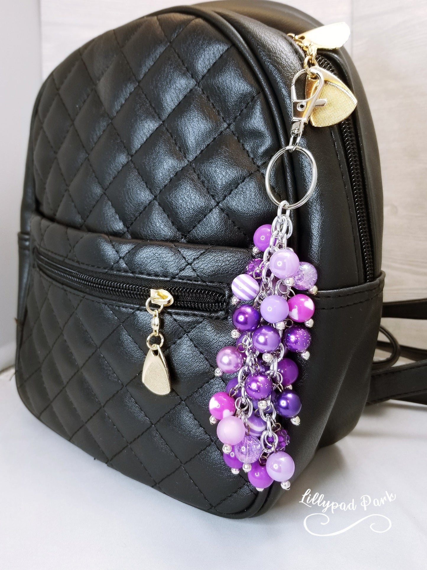 Royal Purple Purse Charm