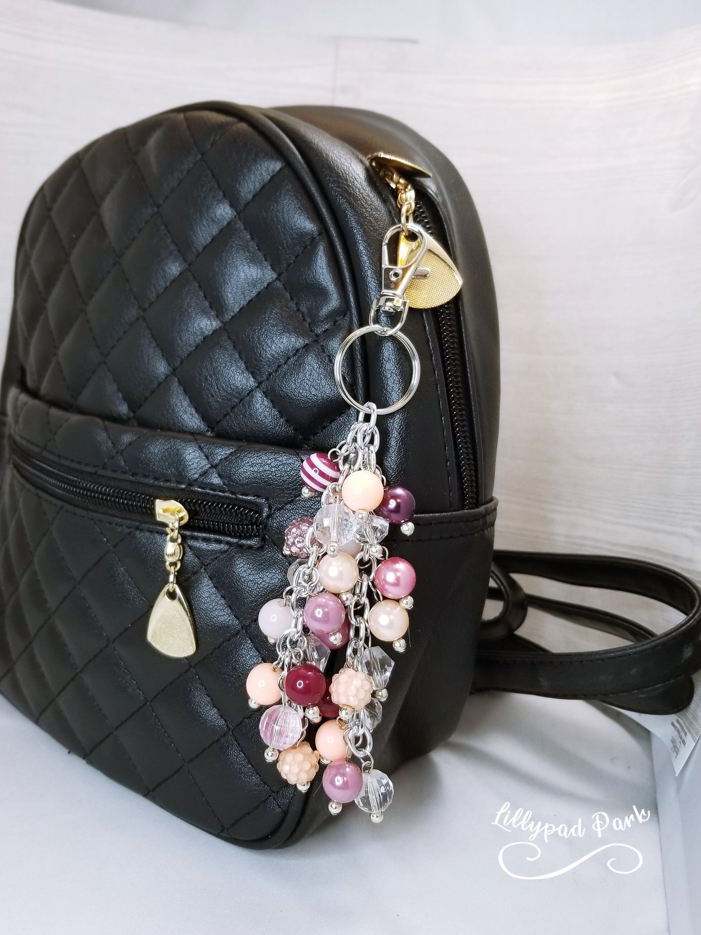 Peach Berry Purse Charm