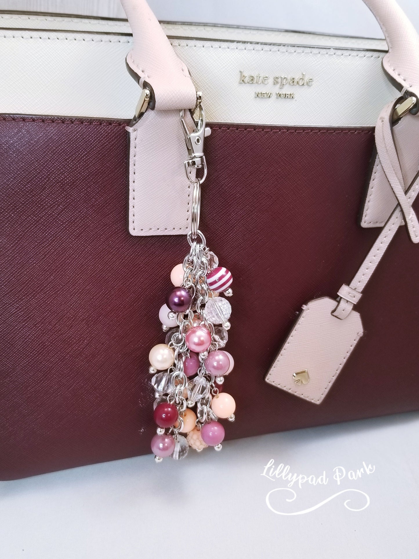 Peach Berry Purse Charm