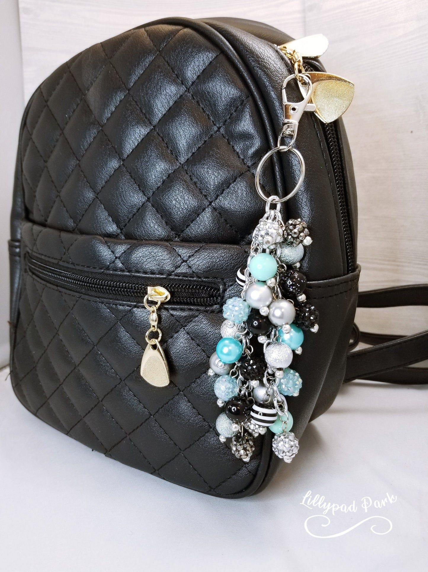 Midnight Teal Purse charm