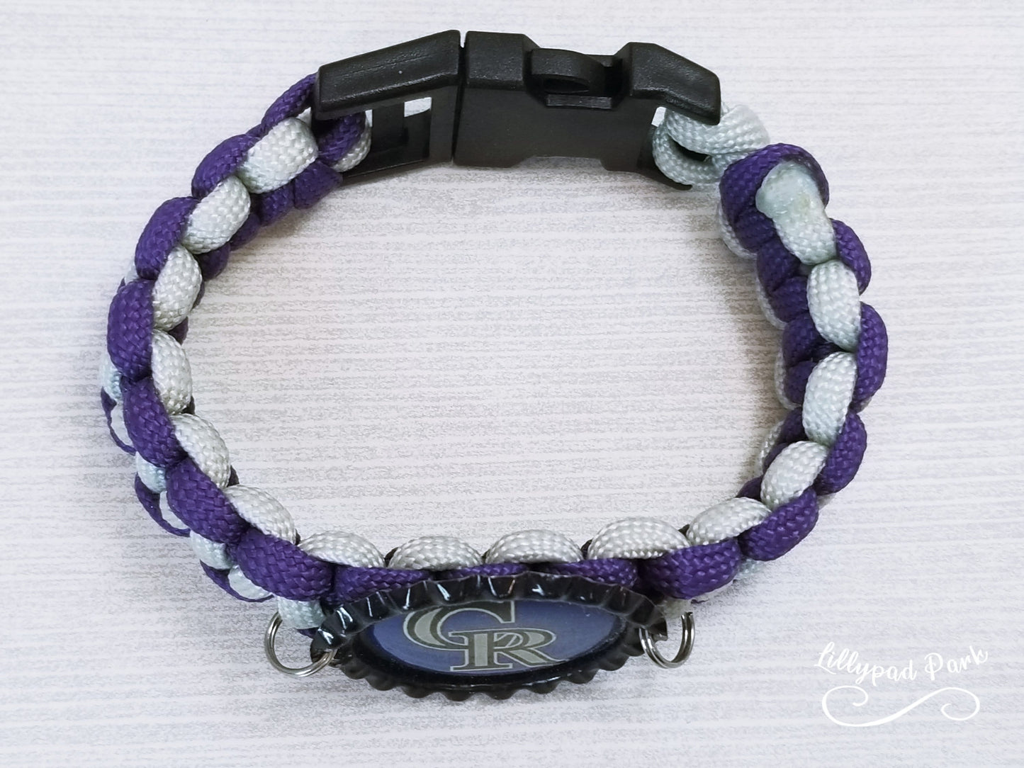 Colorado Rockies Paracord Bracelet, Baseball bracelet