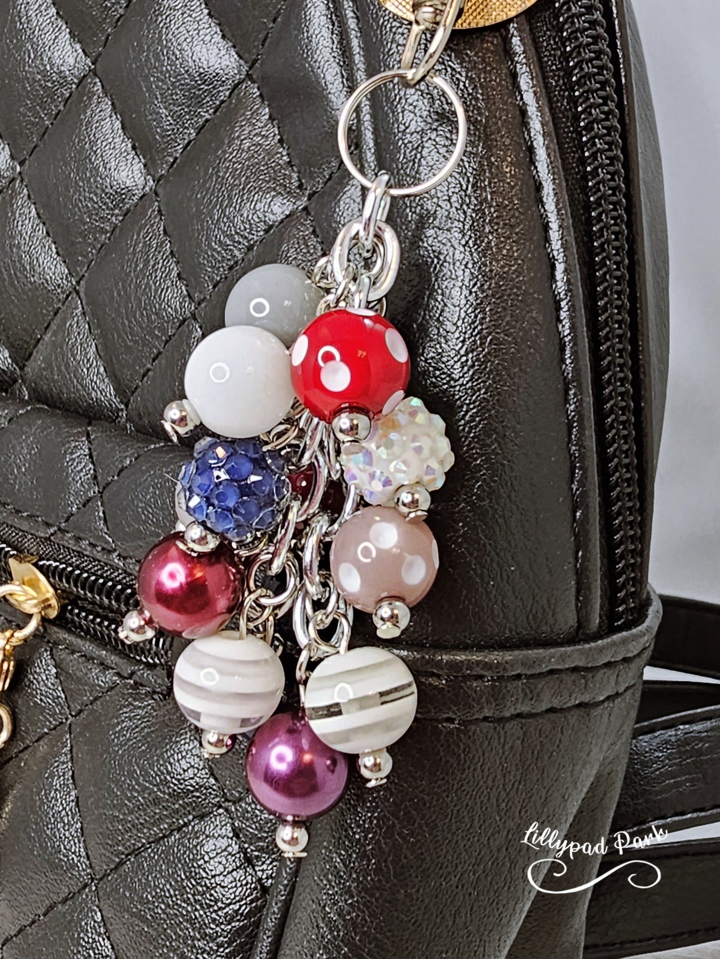 Maroon Skies Mini Purse Charm