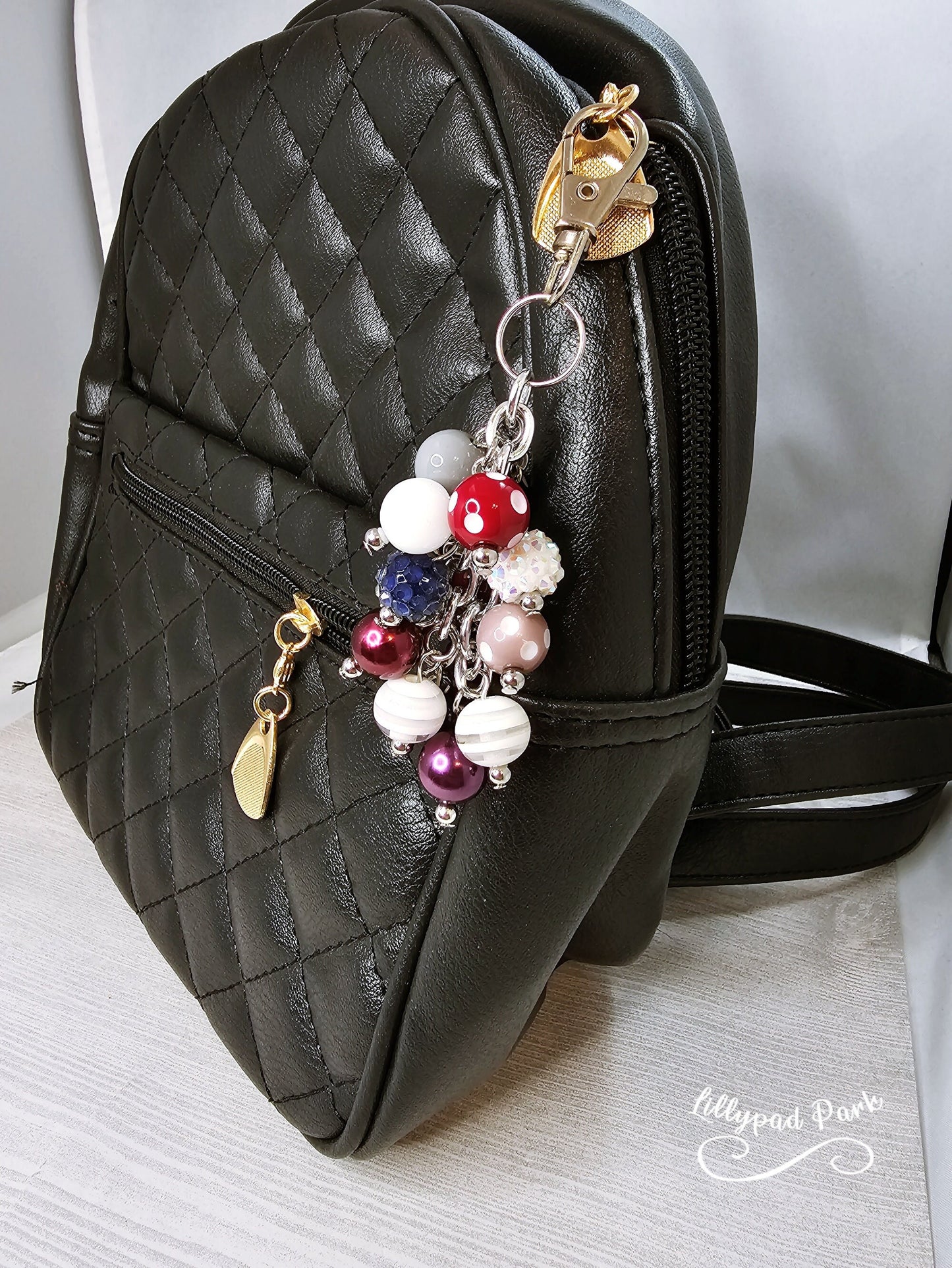 Maroon Skies Mini Purse Charm
