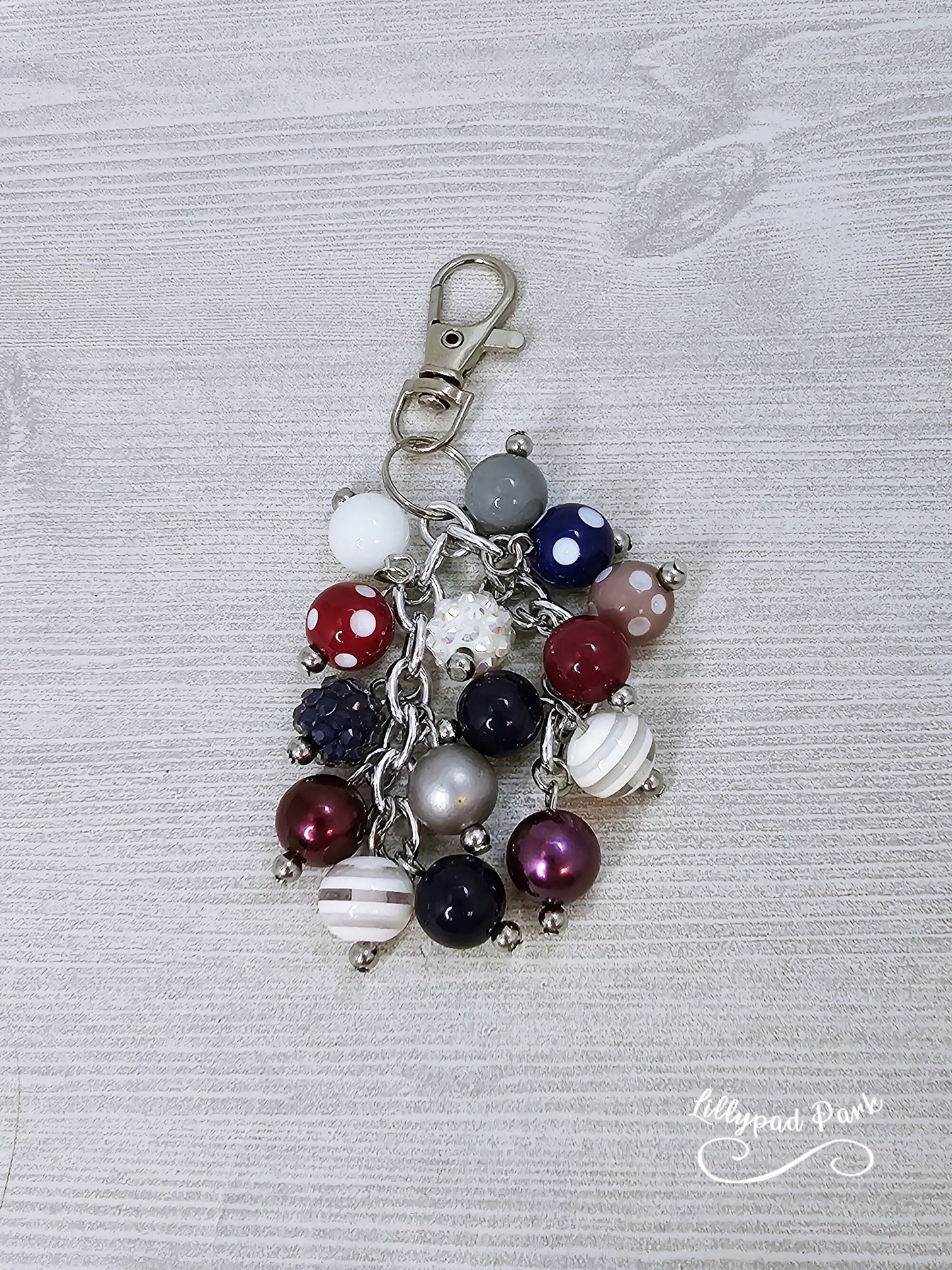 Maroon Skies Mini Purse Charm
