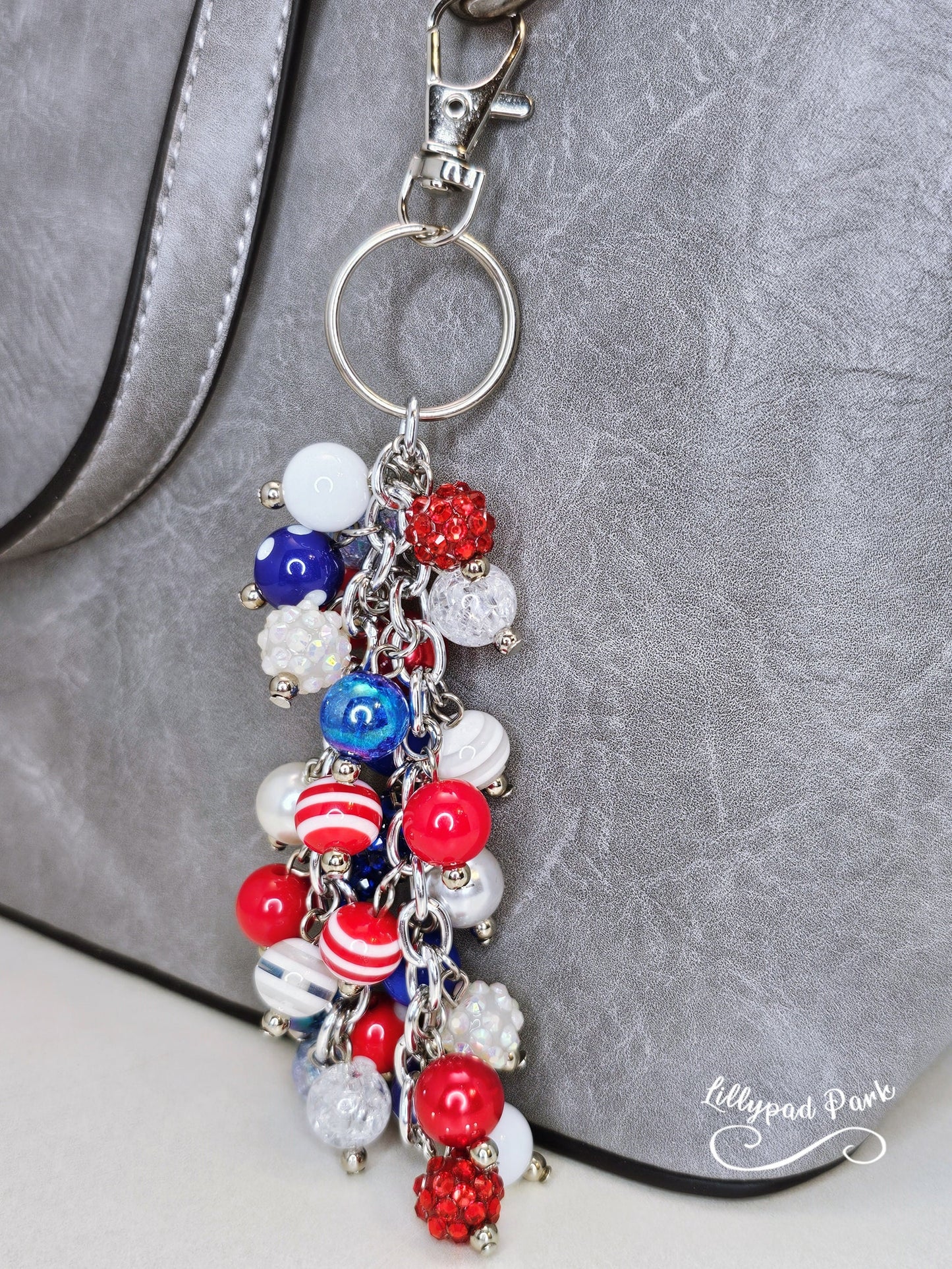 American Flag Purse charm
