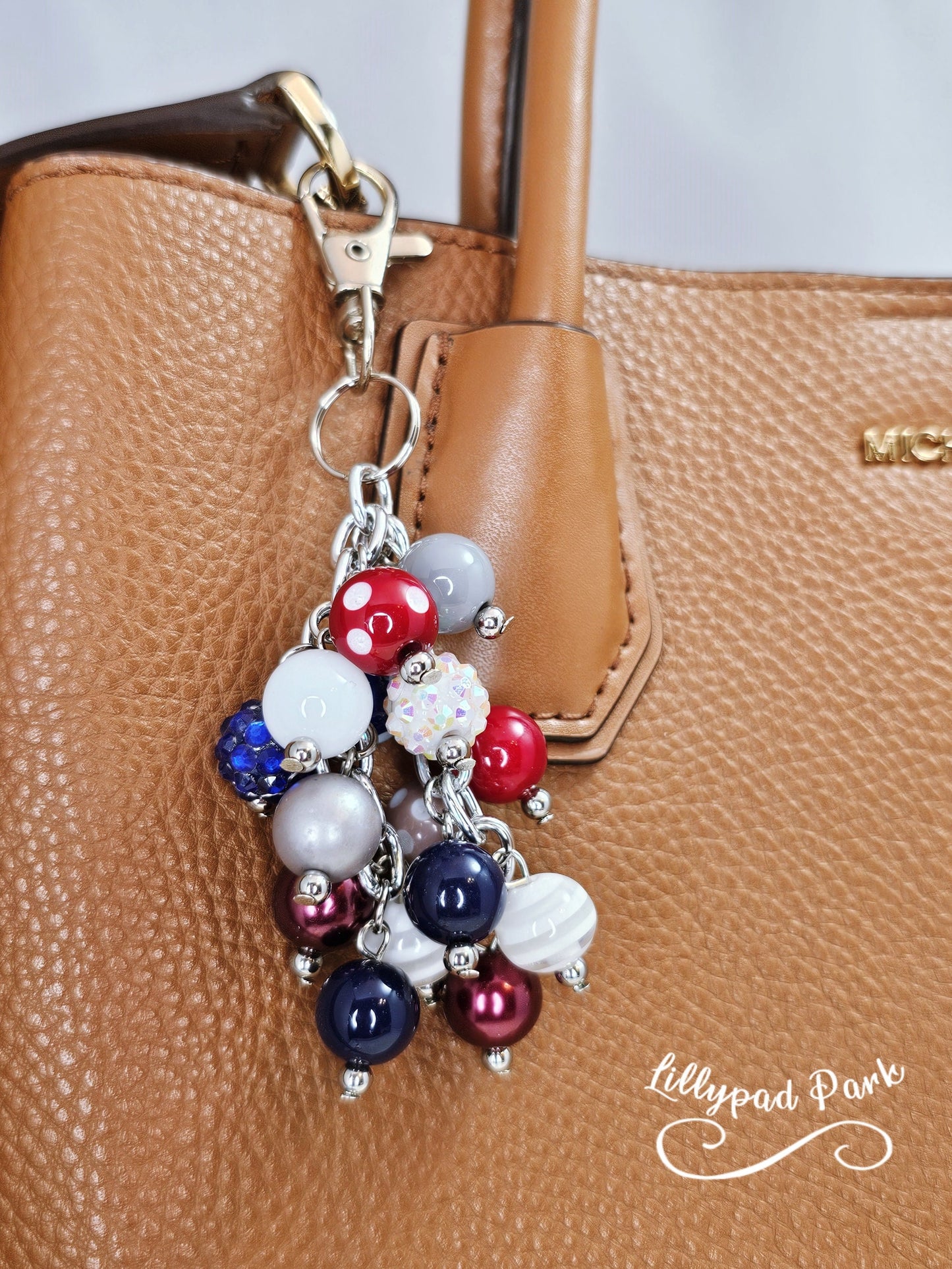 Maroon Skies Mini Purse Charm