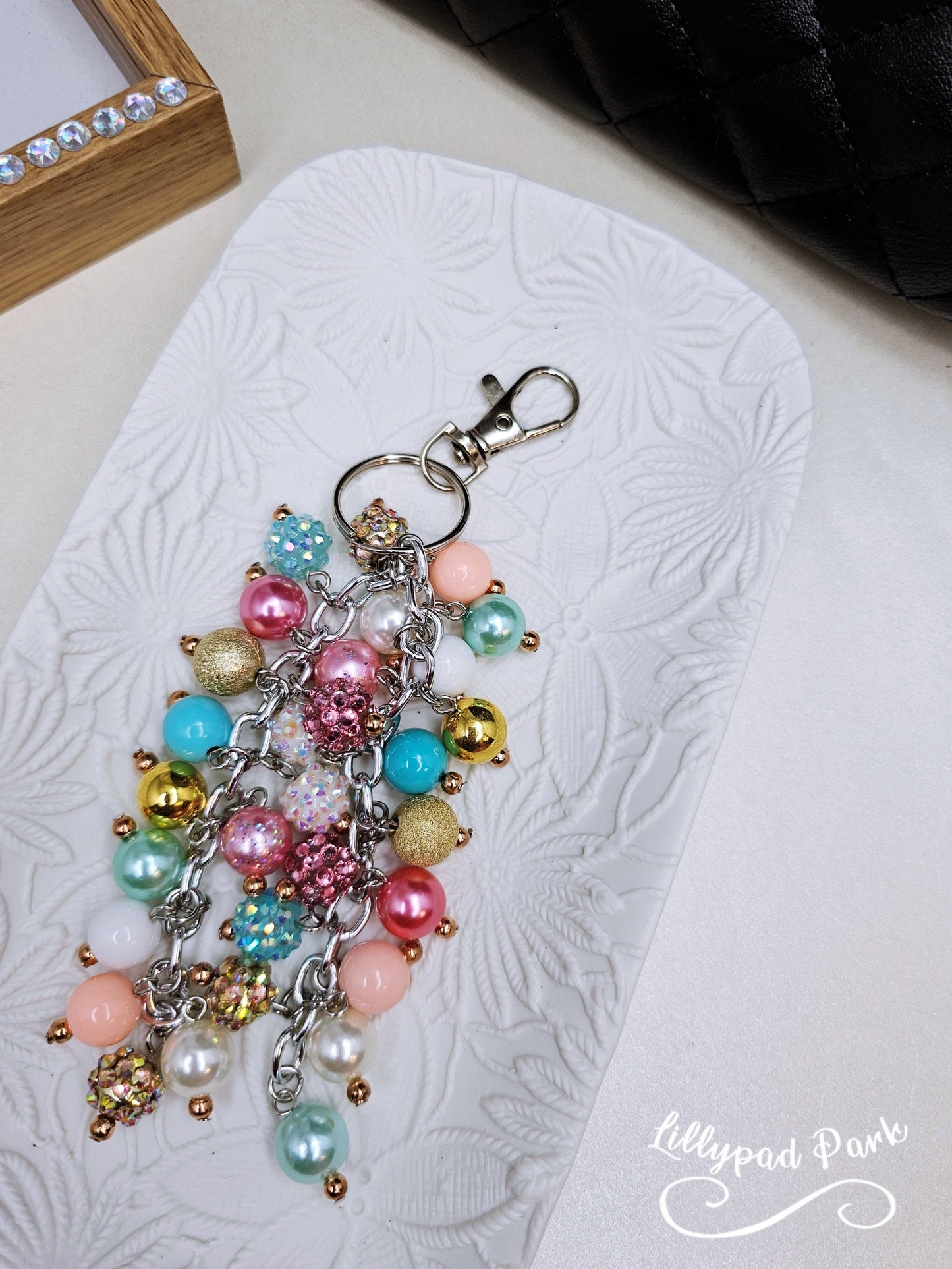 Gold Mint Purse Charm