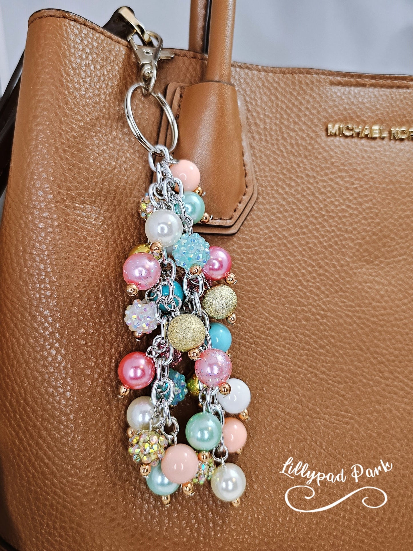 Gold Mint Purse Charm