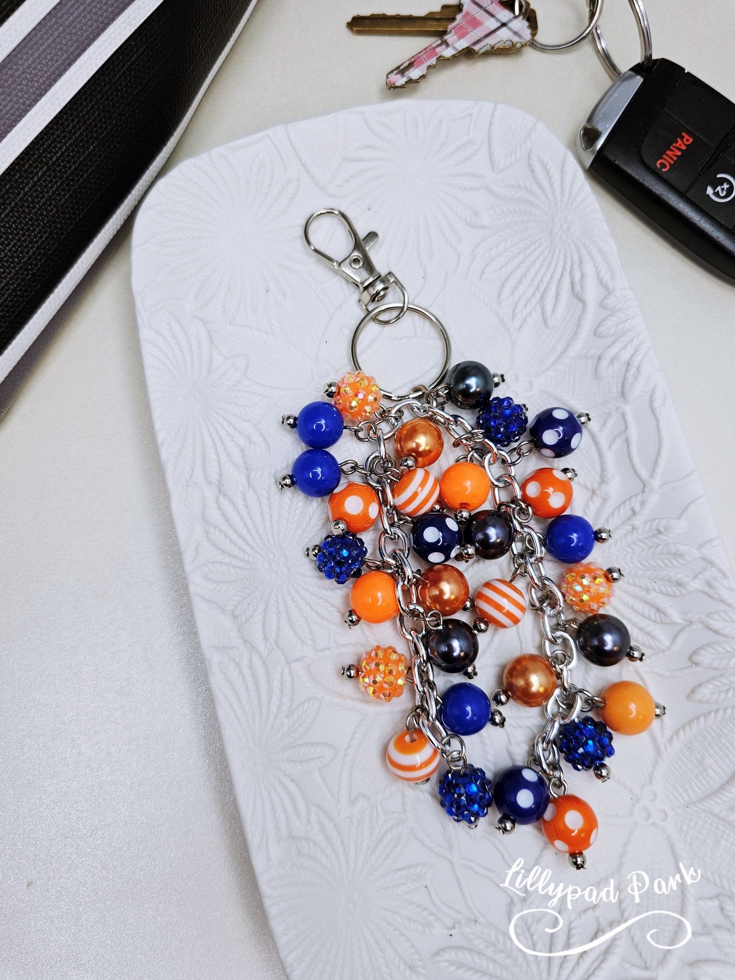 Sapphire Sunset Purse Charm