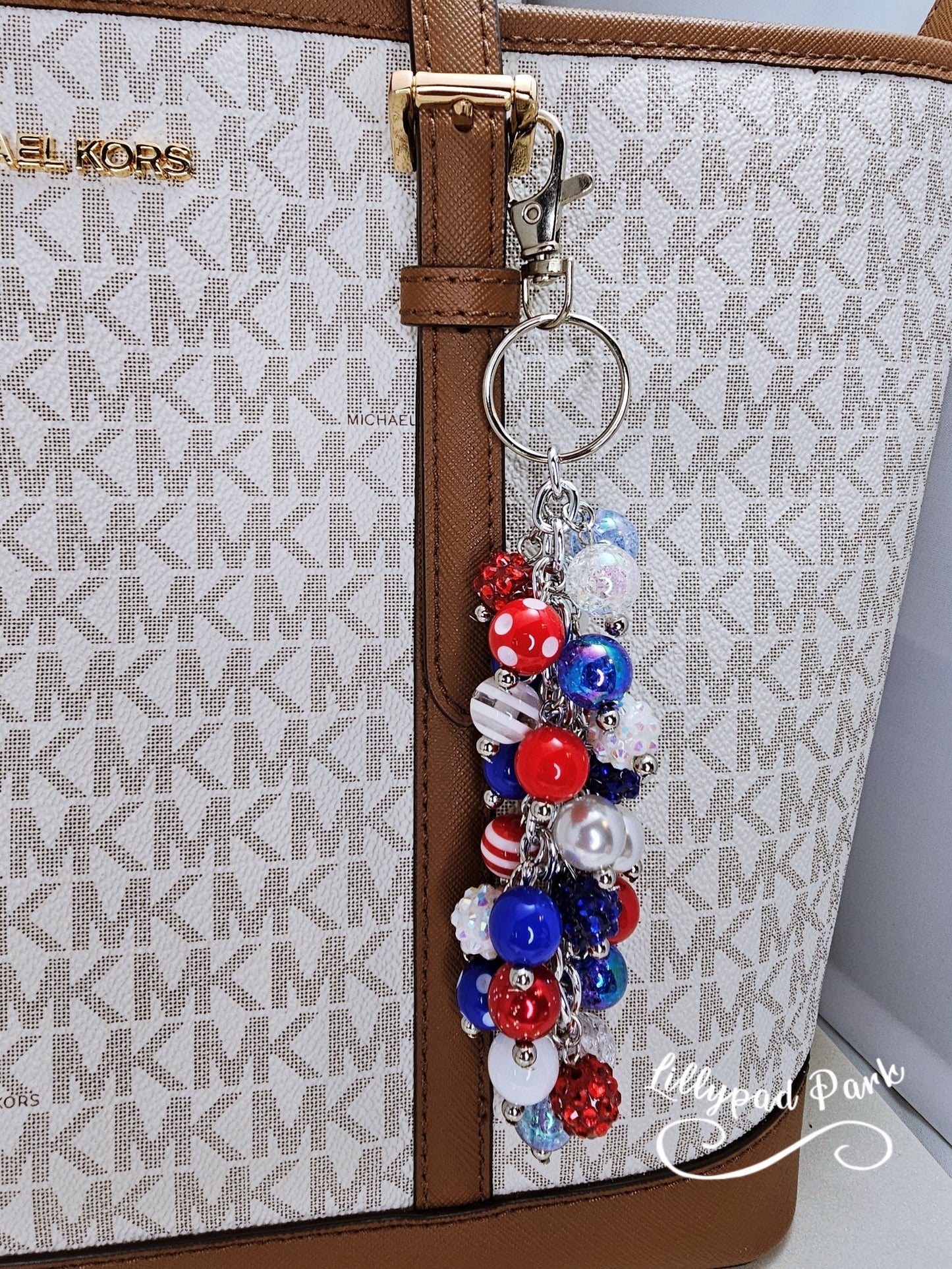 American Flag Purse charm