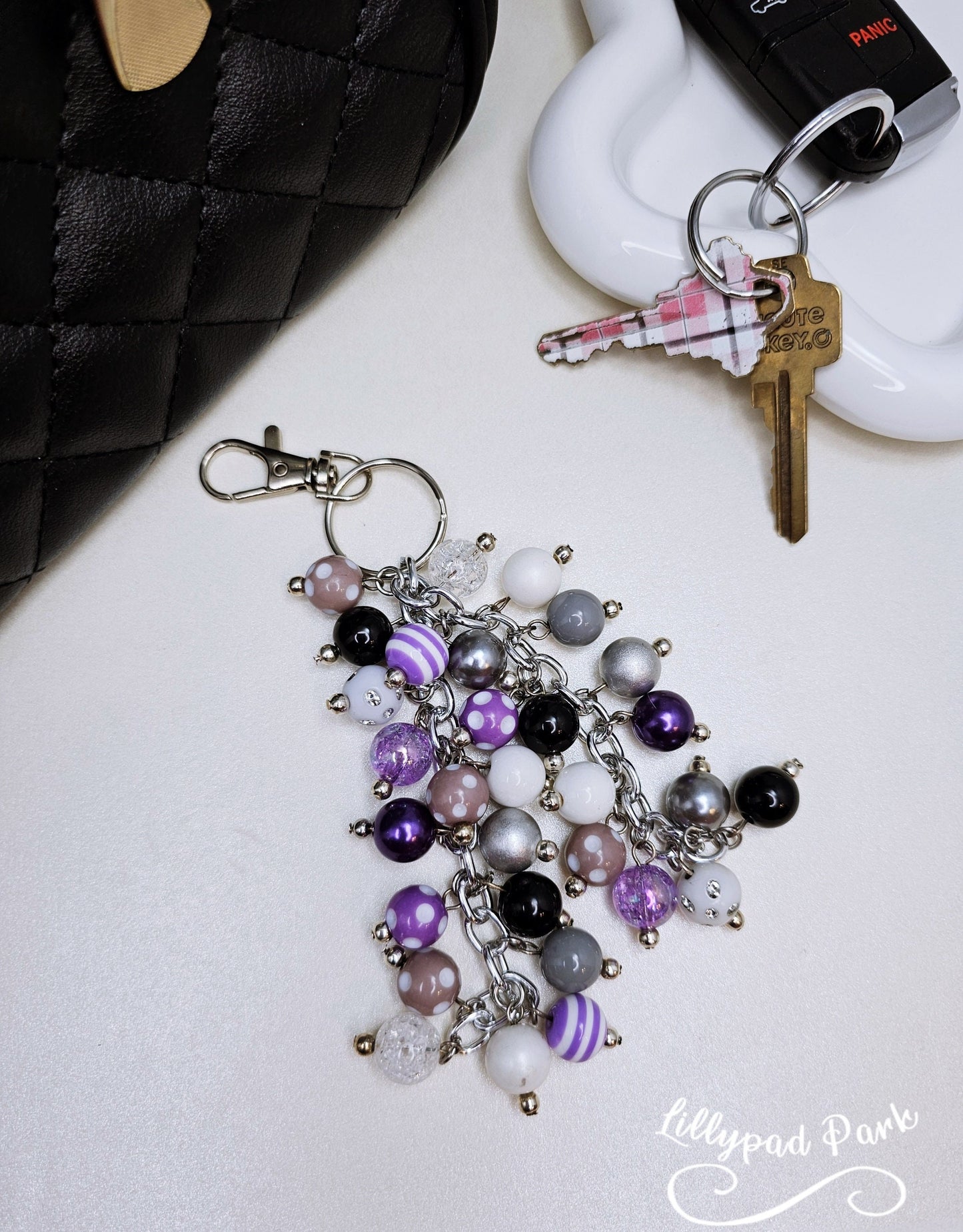 Purple Noir Purse Charm