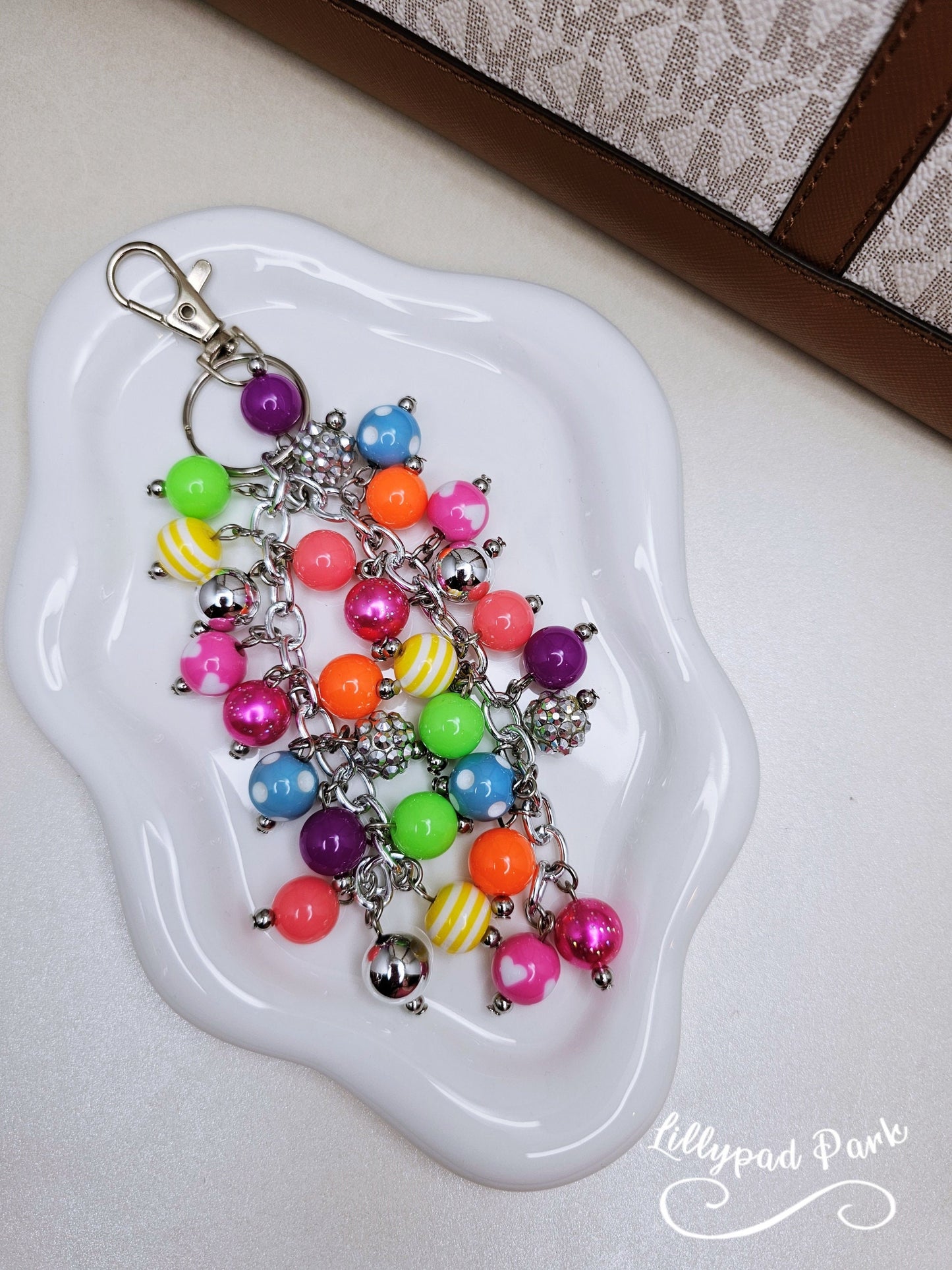 Bright Rainbow Purse charm