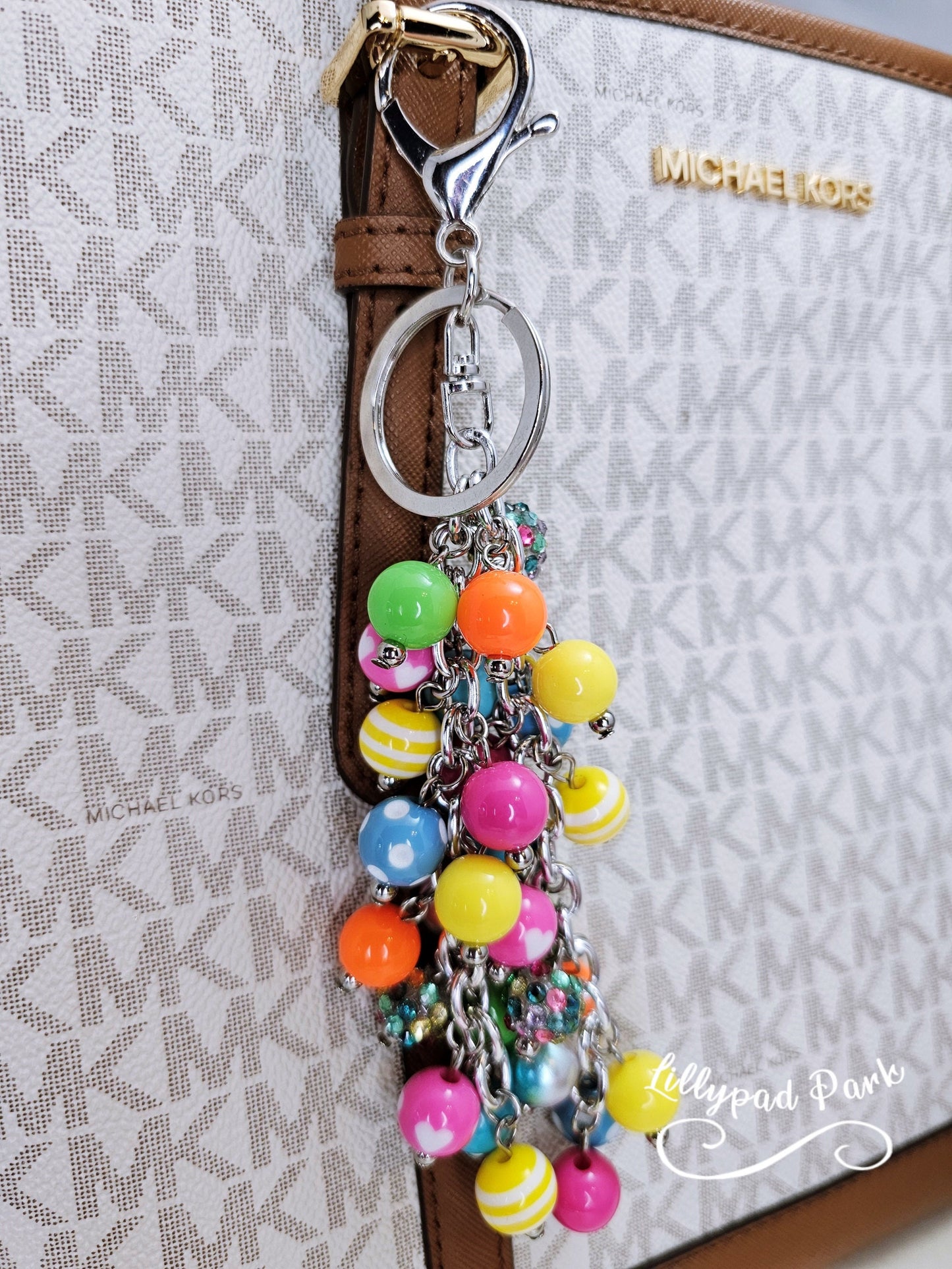 Rainbow Pink Purse Charm