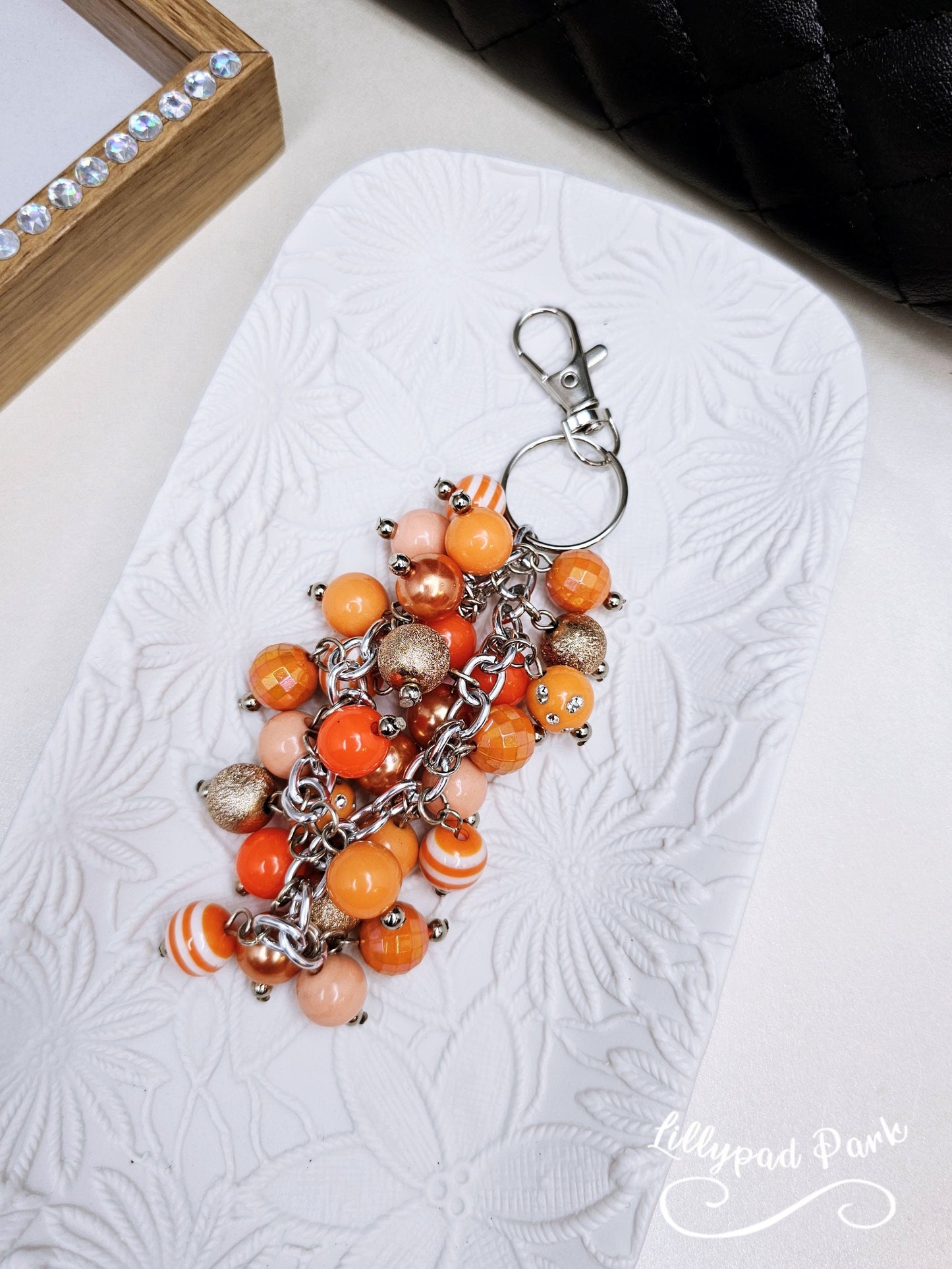 Orange Blossom Purse charm