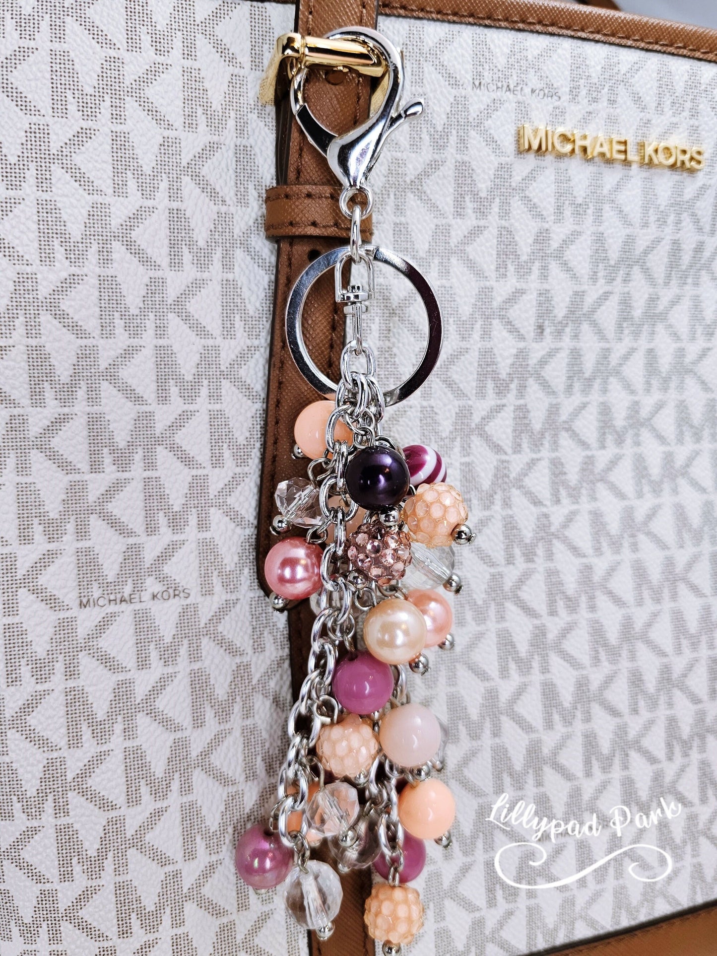 Peach Berry Purse Charm