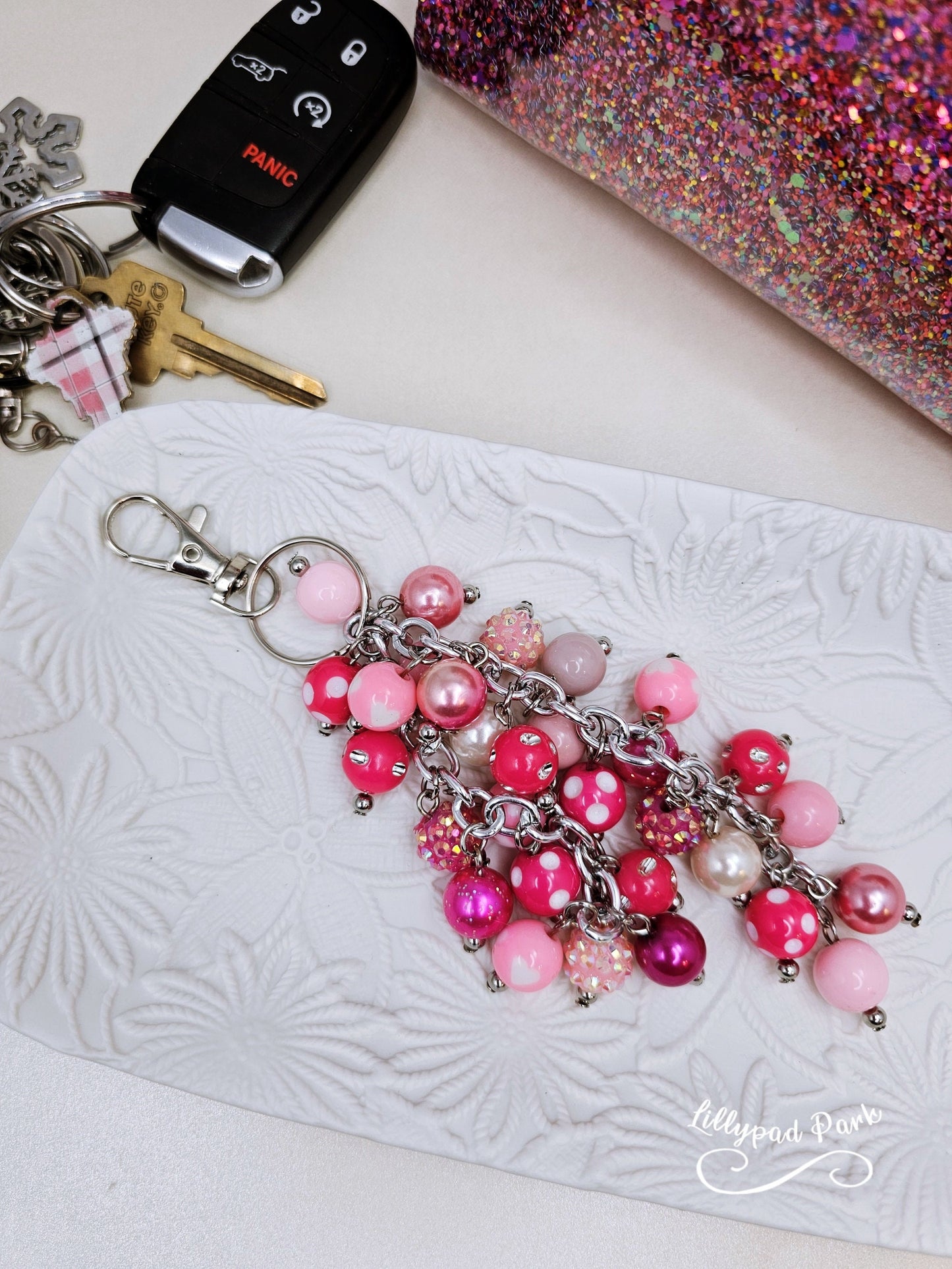 Hot Pink Purse Charm