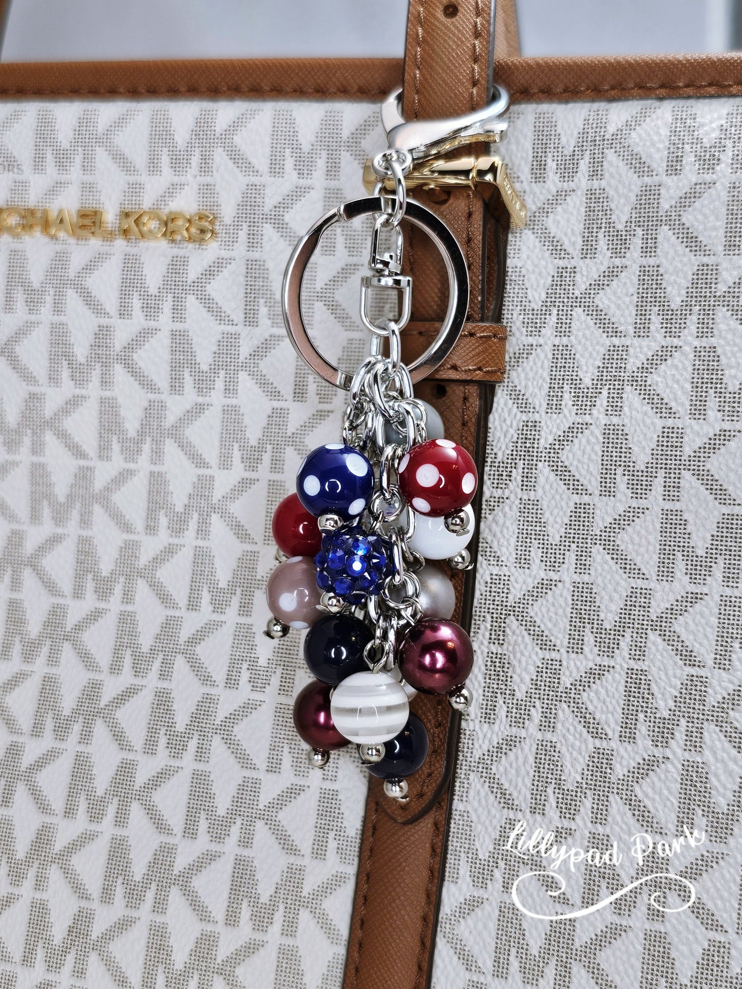 Maroon Skies Mini Purse Charm