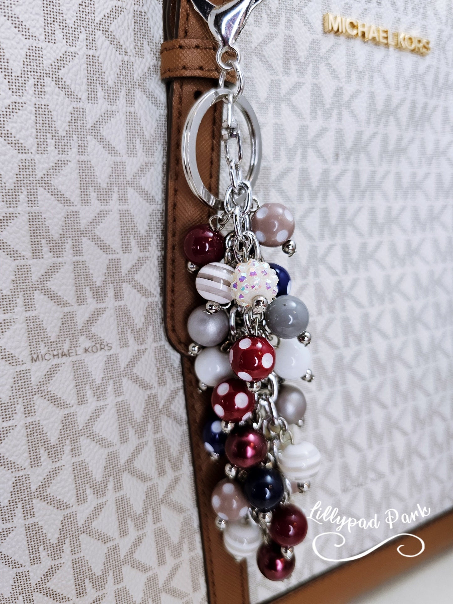 Maroon Skies Purse Charm