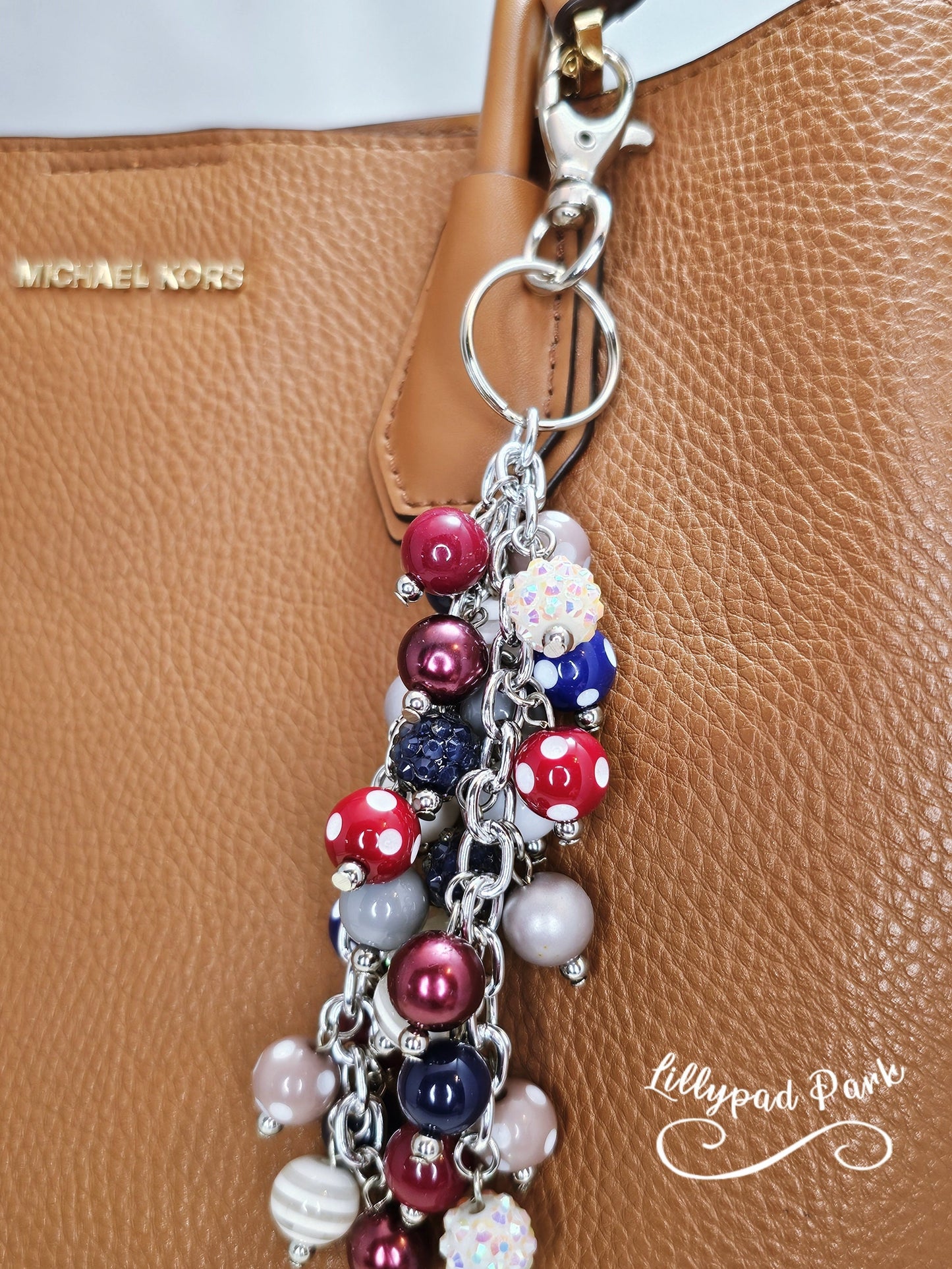 Maroon Skies Purse Charm
