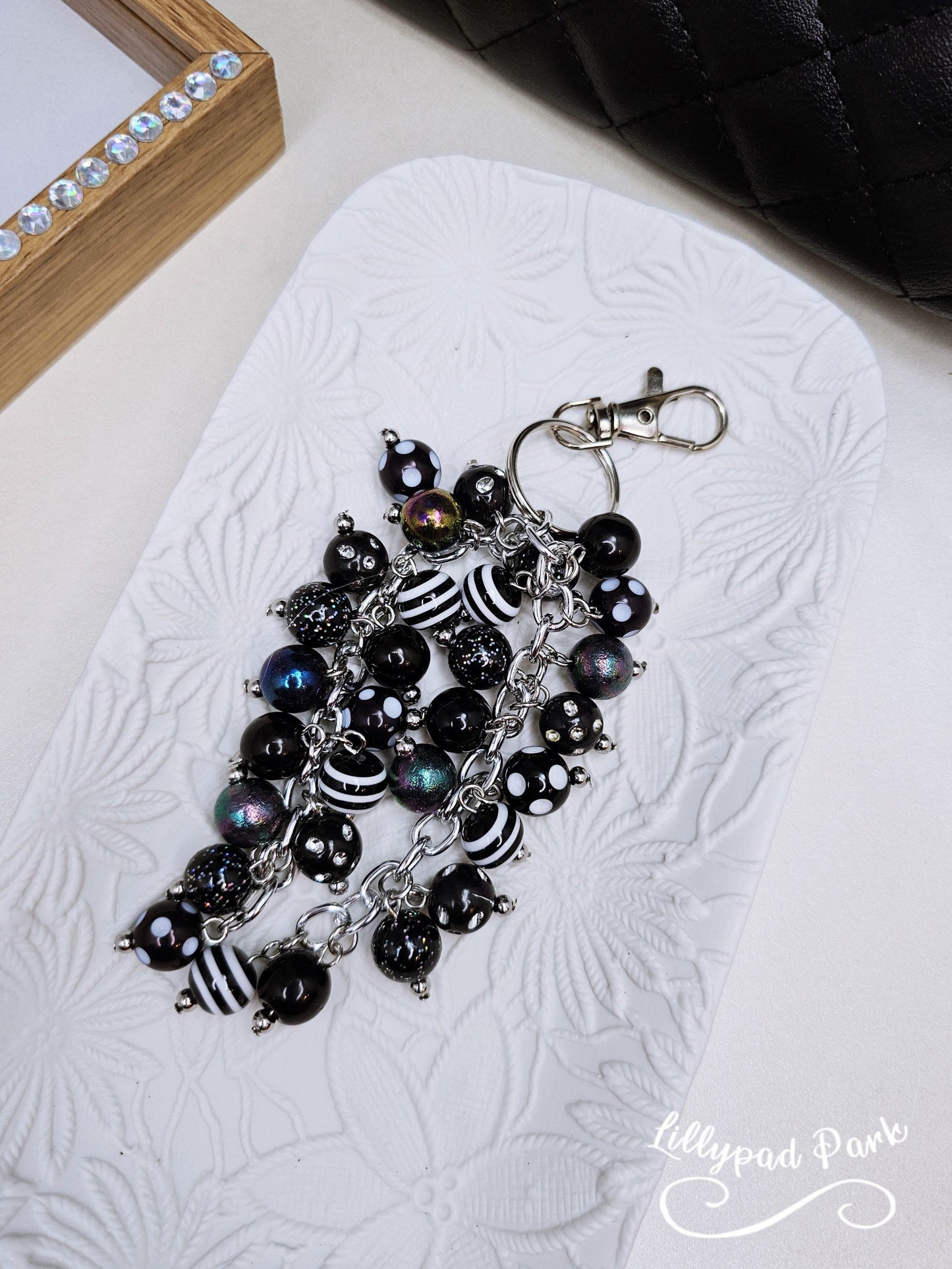 Black Obsidian Purse Charm