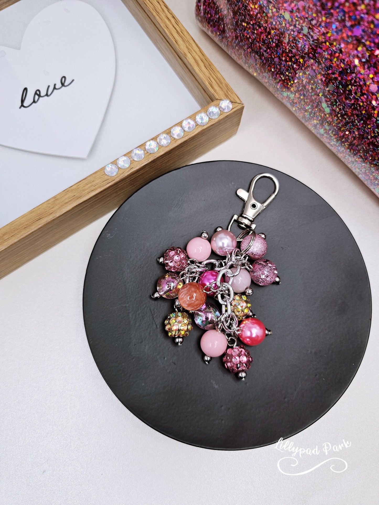 Rose Gold Mini Purse charm