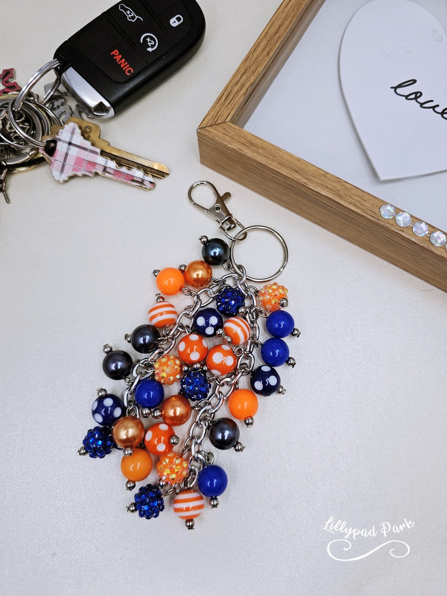 Sapphire Sunset Purse Charm