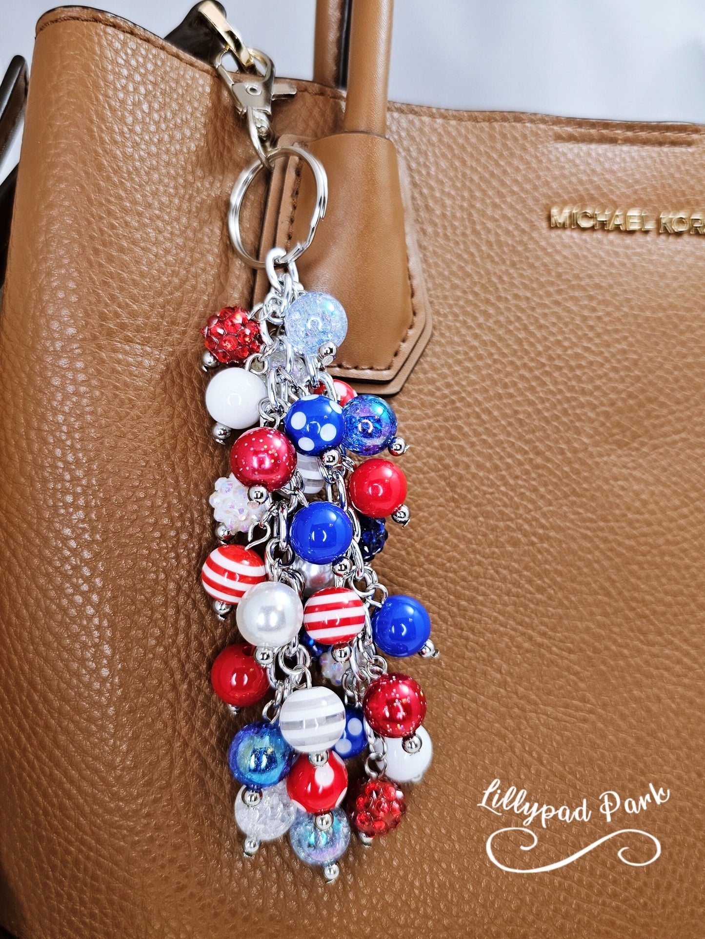 American Flag Purse charm