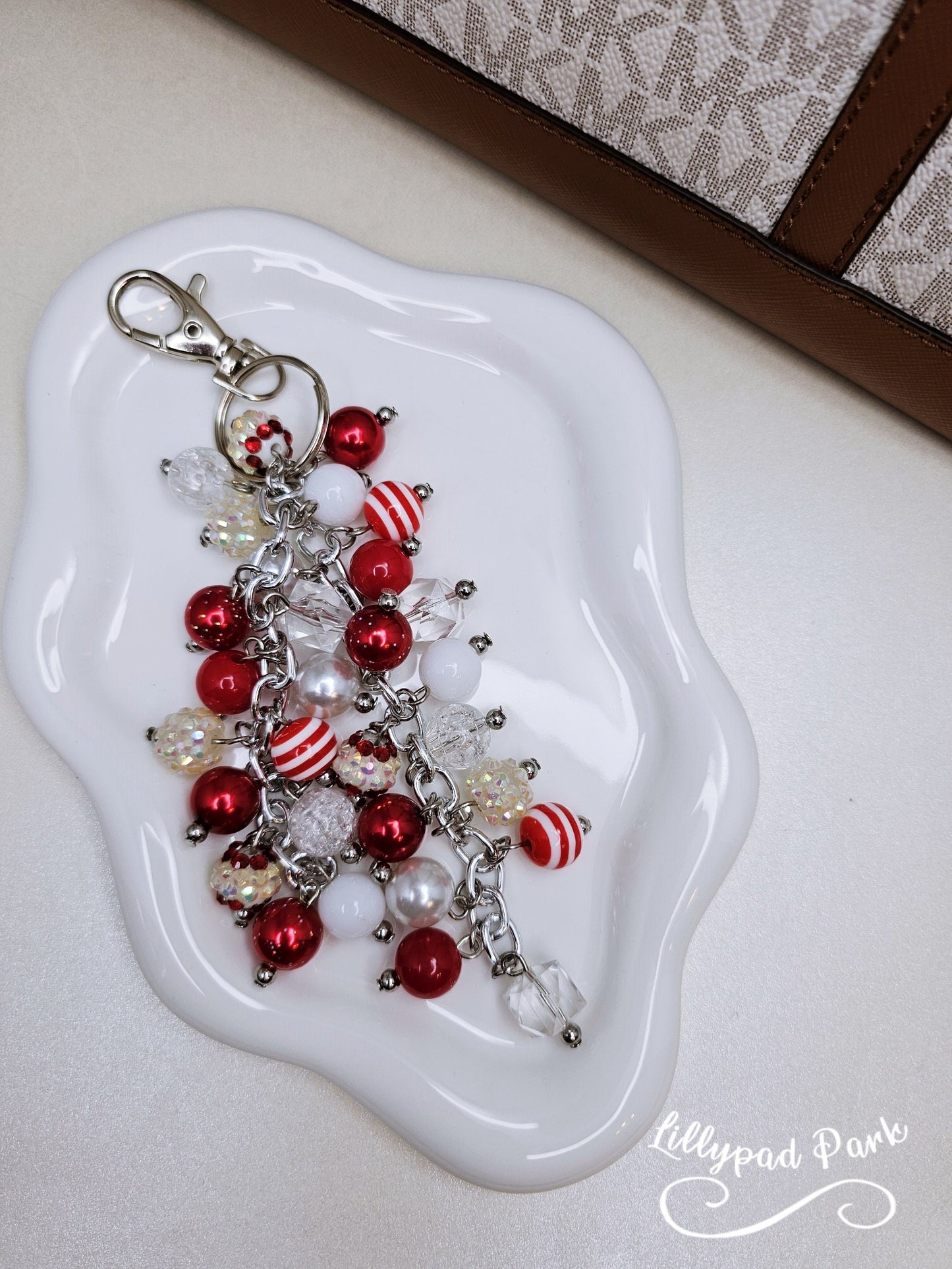 Candy Cane Purse Charm