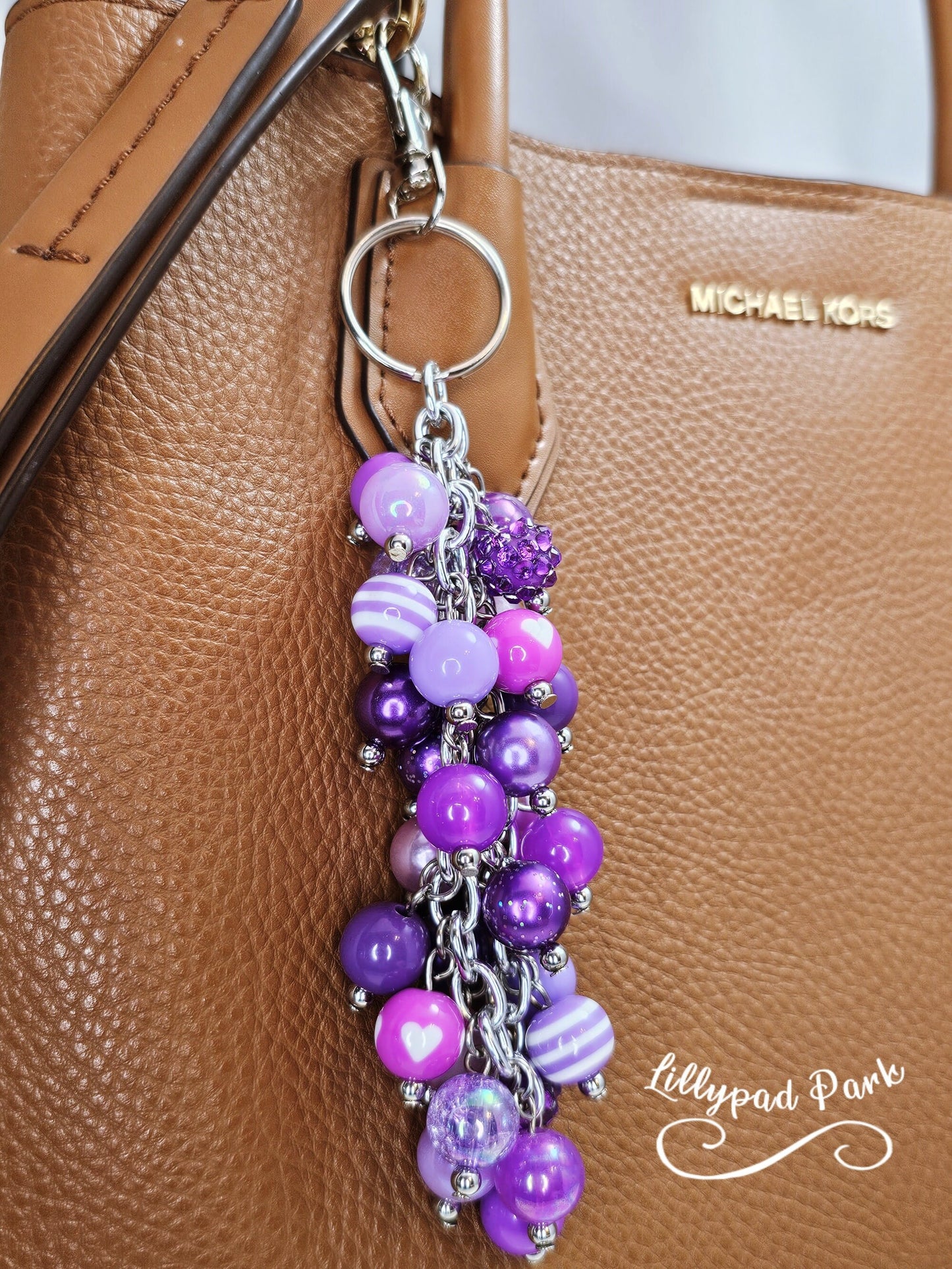 Royal Purple Purse Charm