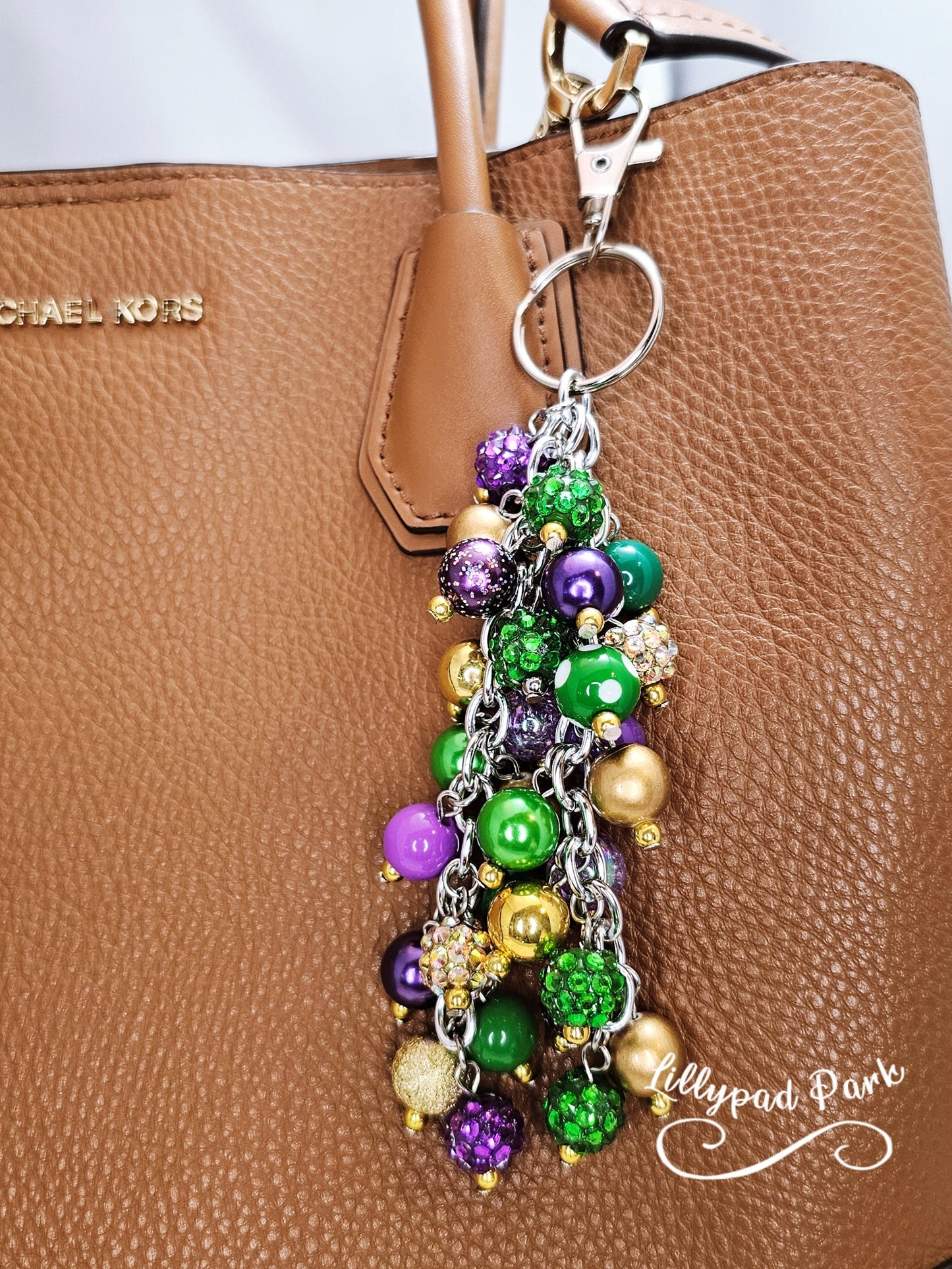 Mardi Gras Purse charm